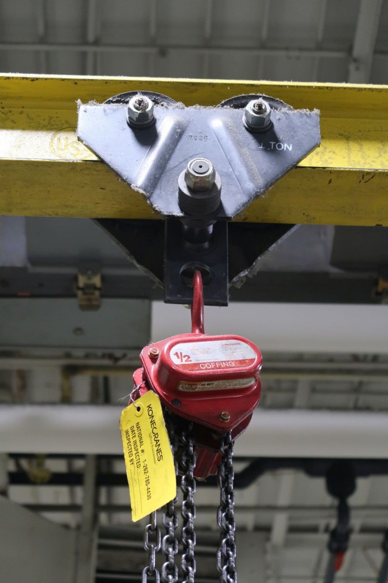 1/2-TON COFFING MANUAL CHAIN HOIST - Image 2 of 4