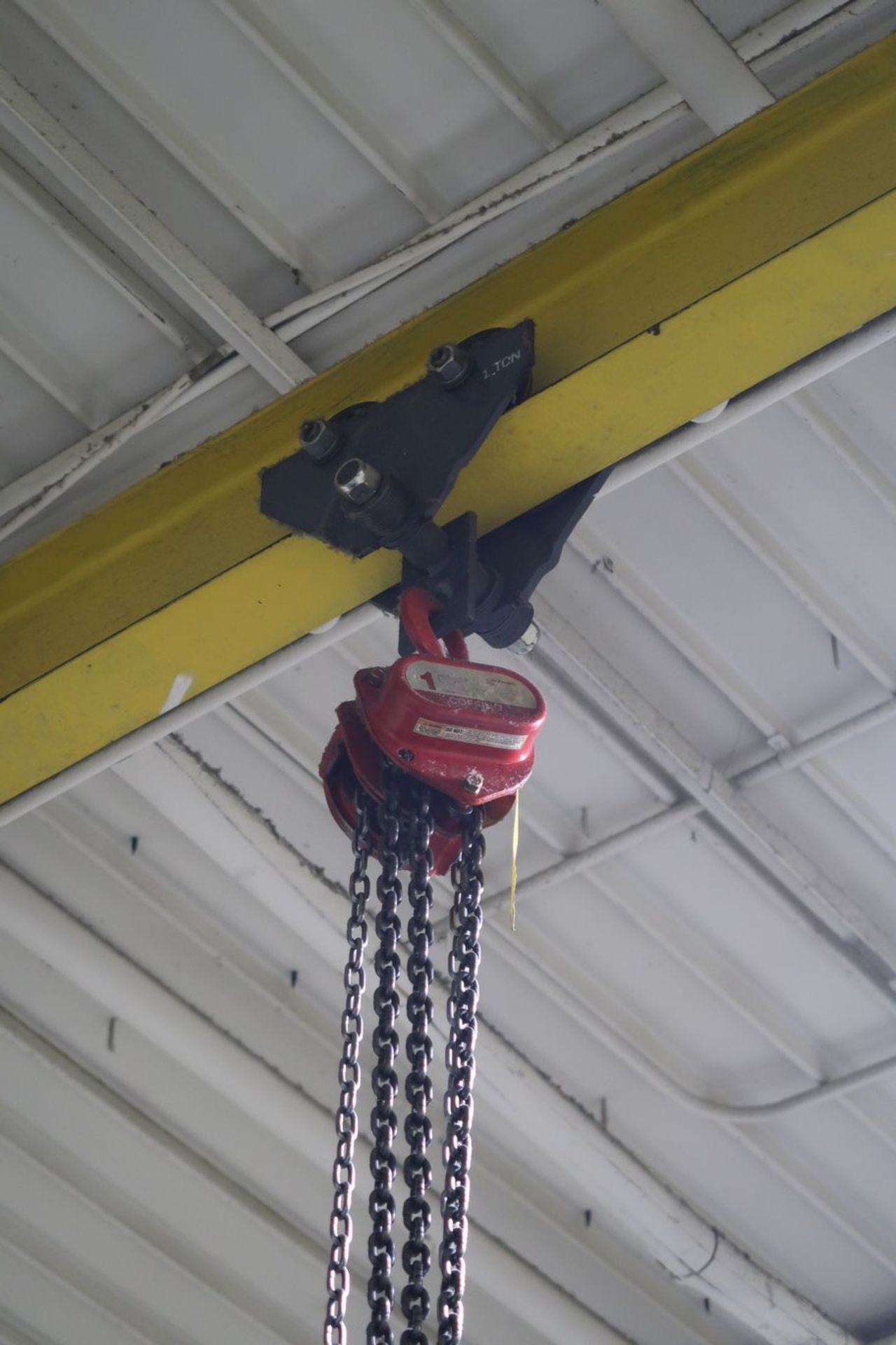 1-TON COFFING MANUAL CHAIN HOIST - Image 4 of 4