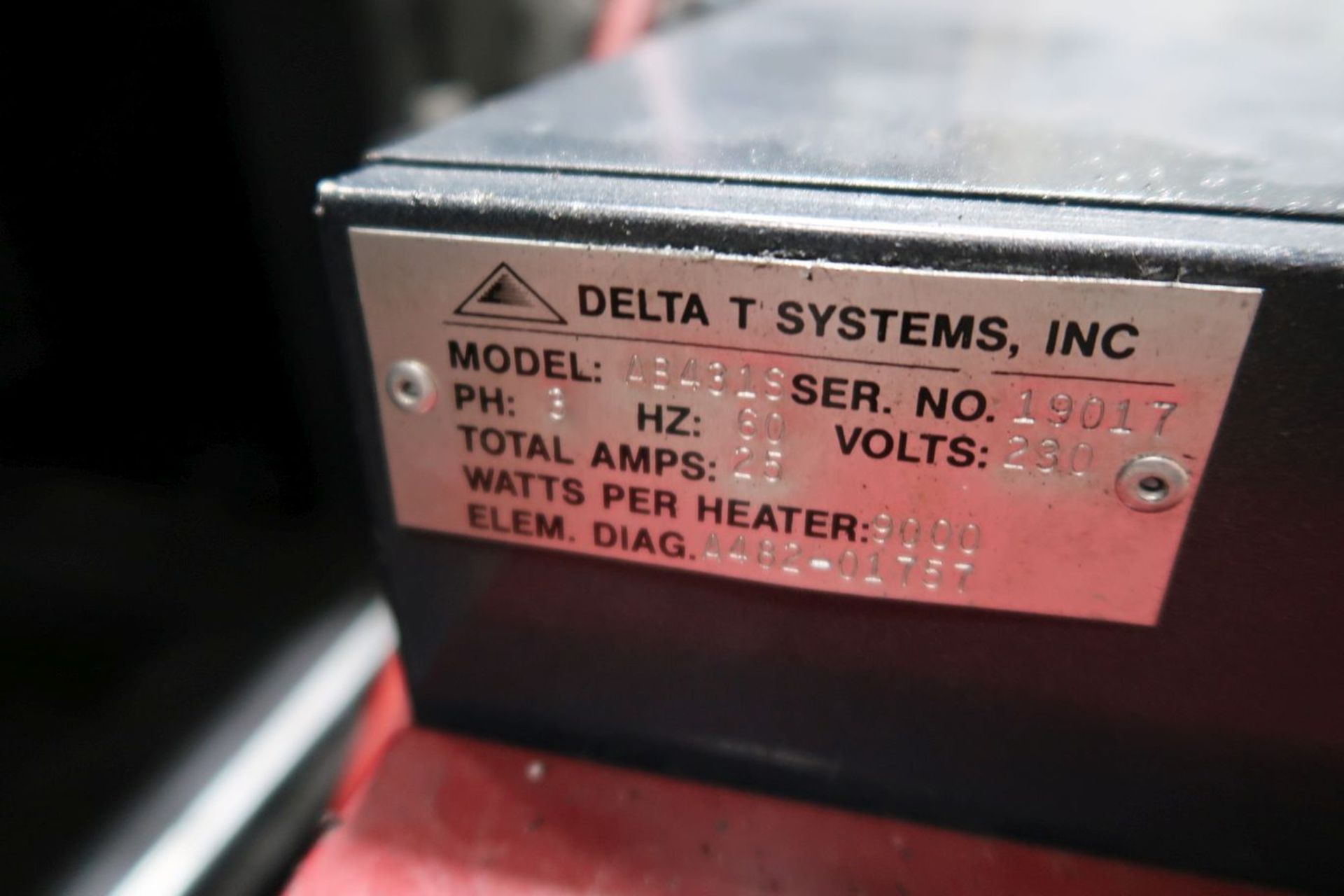 DELTA T SYSTEMS MODEL AB431S TEMPERATURE CONTROLLER; S/N 19017 - Image 2 of 2