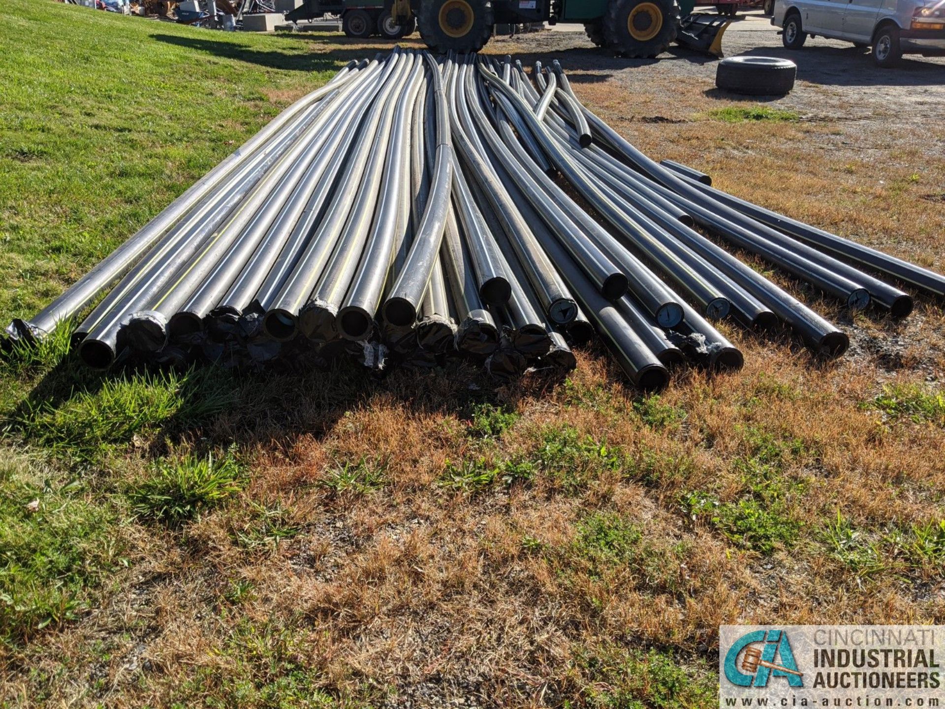 JOINTS OF 4" DIA. X 45' LONG BLACK PLASTIC PIPE (220 Blackbrook Rd., Painsville, OH 44077 - Greg - Image 2 of 3