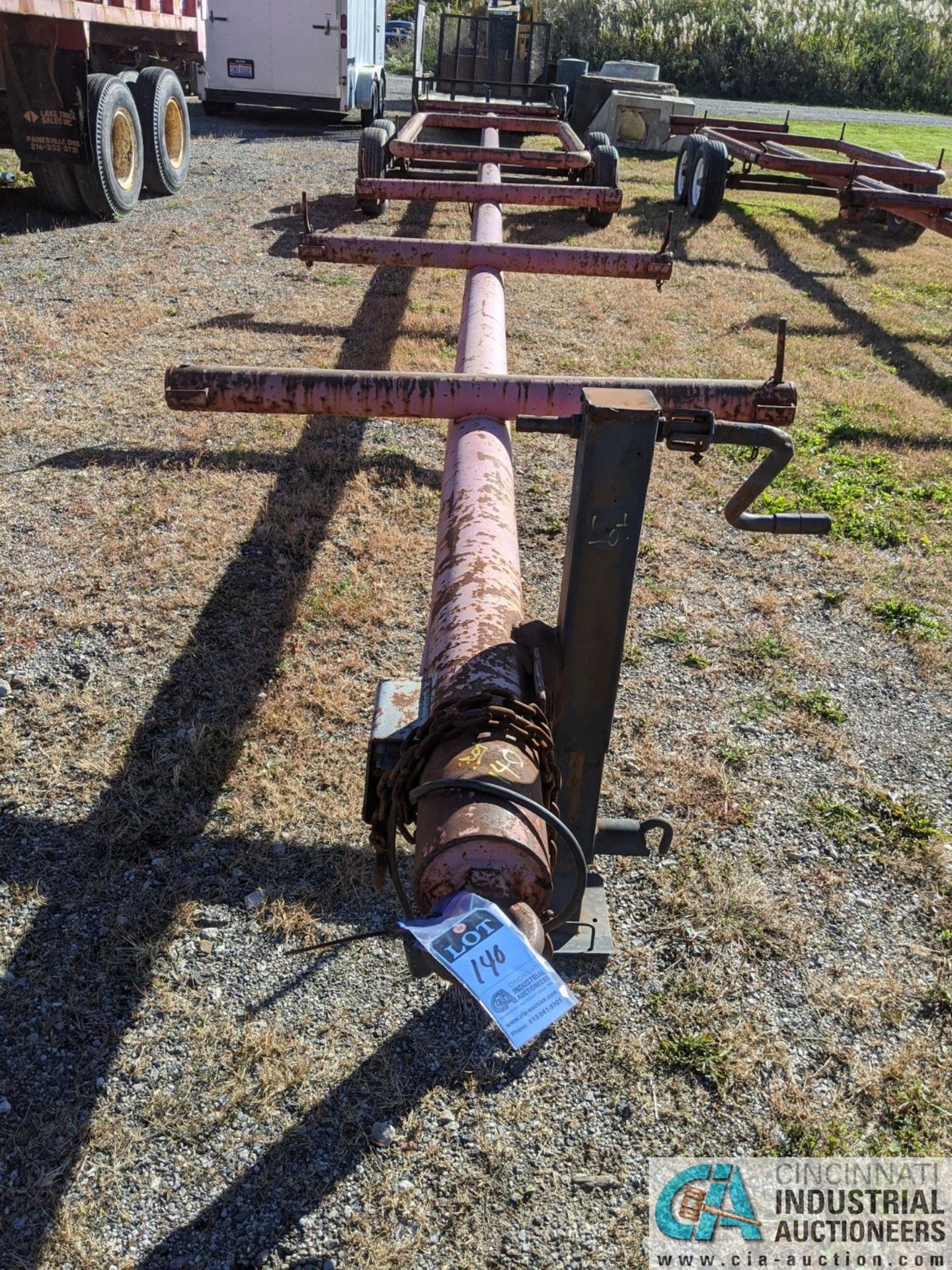 5' X 40' SHOP BUILT TANDEM AXLE PIP TRAILER; NO TITLE, MUST GET WEIGHT SLIP (220 Blackbrook Rd., - Image 2 of 5