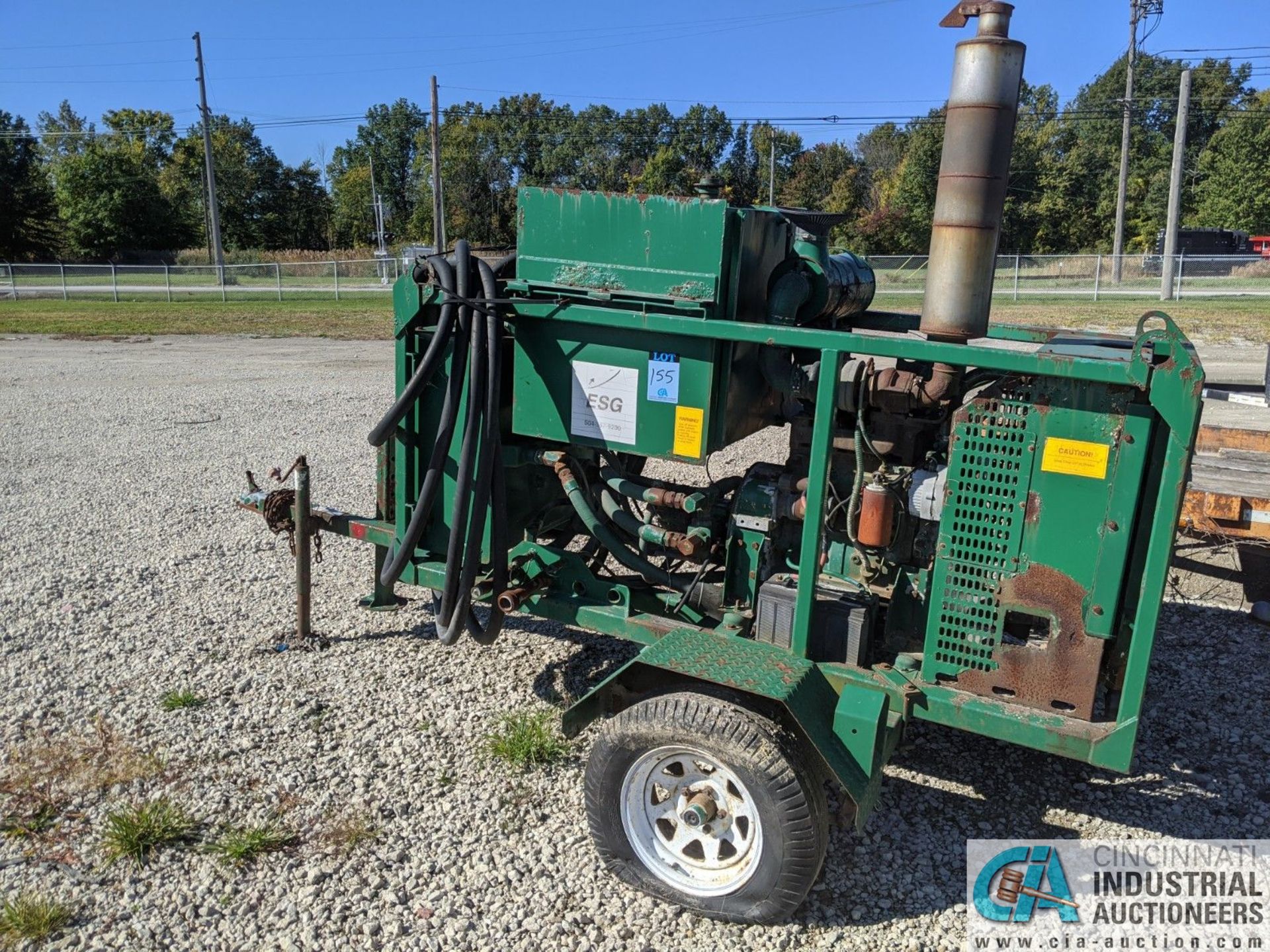 ESG MFG. MODEL OH1000S PORTABLE HYDRAULIC UNIT; S/N 15818, 4 CYL. CUMMINS, HOURS N/A **1 Williams