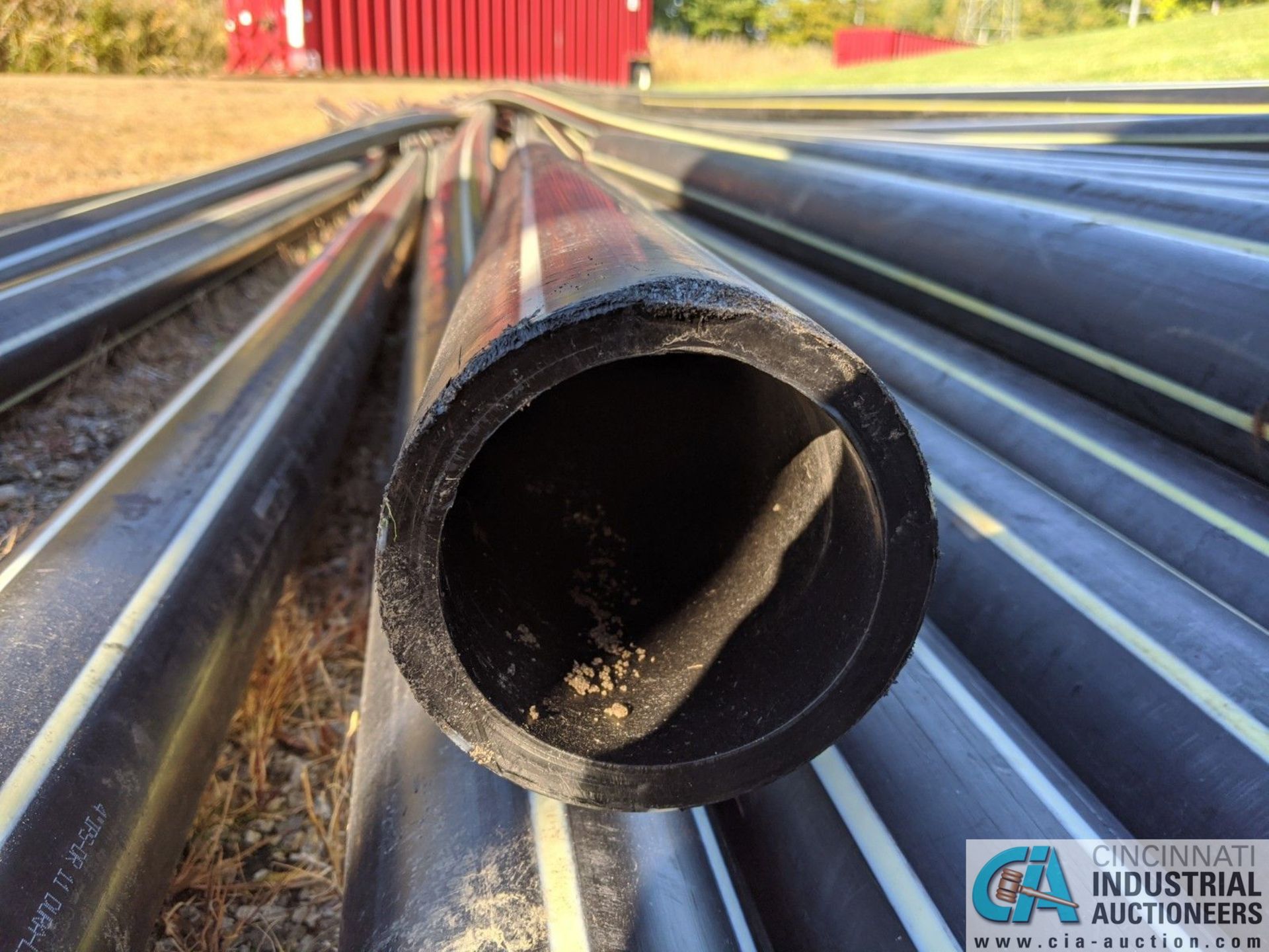 JOINTS OF 4" DIA. X 45' LONG BLACK PLASTIC PIPE (220 Blackbrook Rd., Painsville, OH 44077 - Greg - Image 3 of 3
