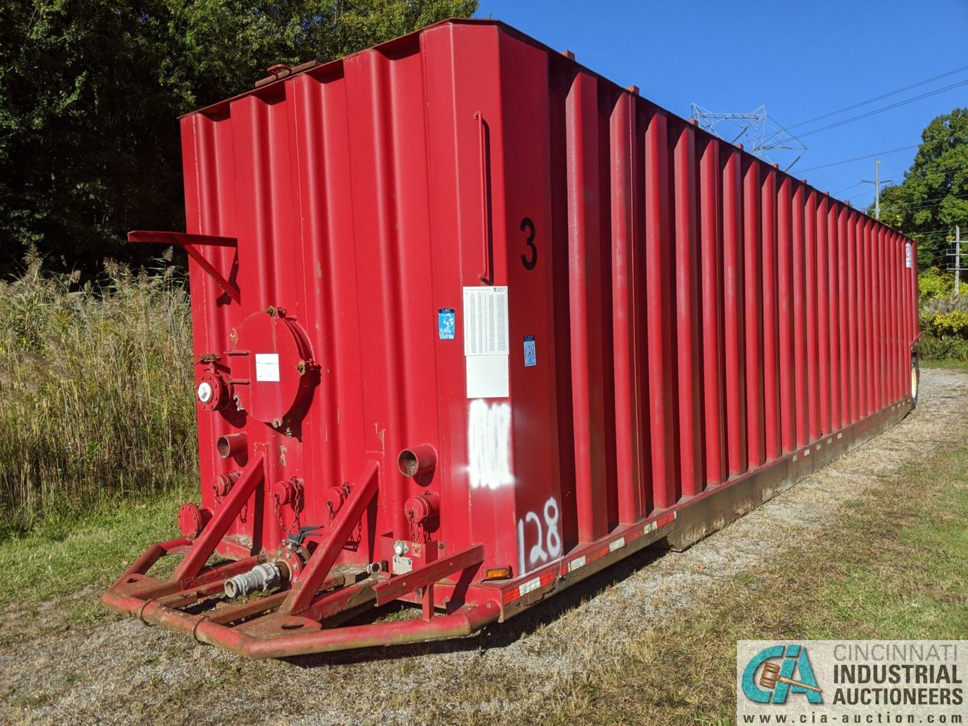 500 BARREL VE ENTERPRISES SINGLE AXLE FRAC TANK TRAILER (220 Blackbrook Rd., Painsville, OH