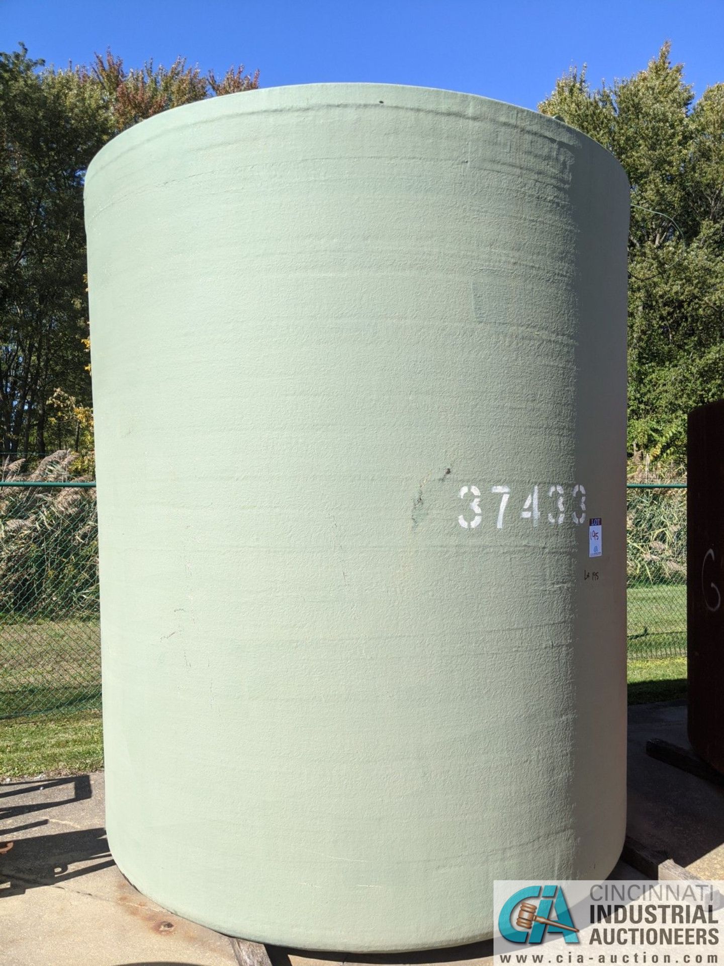 100 BARREL TANK, FIBERGLASS COATING **38700 Pelton Rd., Willoughby, OH 44094 - John Magnassum: 440-