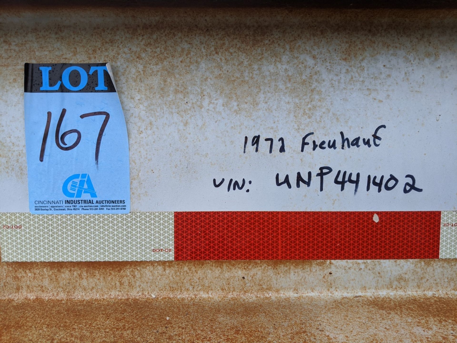 1972 FRUEHAUF BULT TANKER TRAILER; VIN # UNP441402 **1 Williams Street, Grand River, OH 44077 - Rick - Image 11 of 11