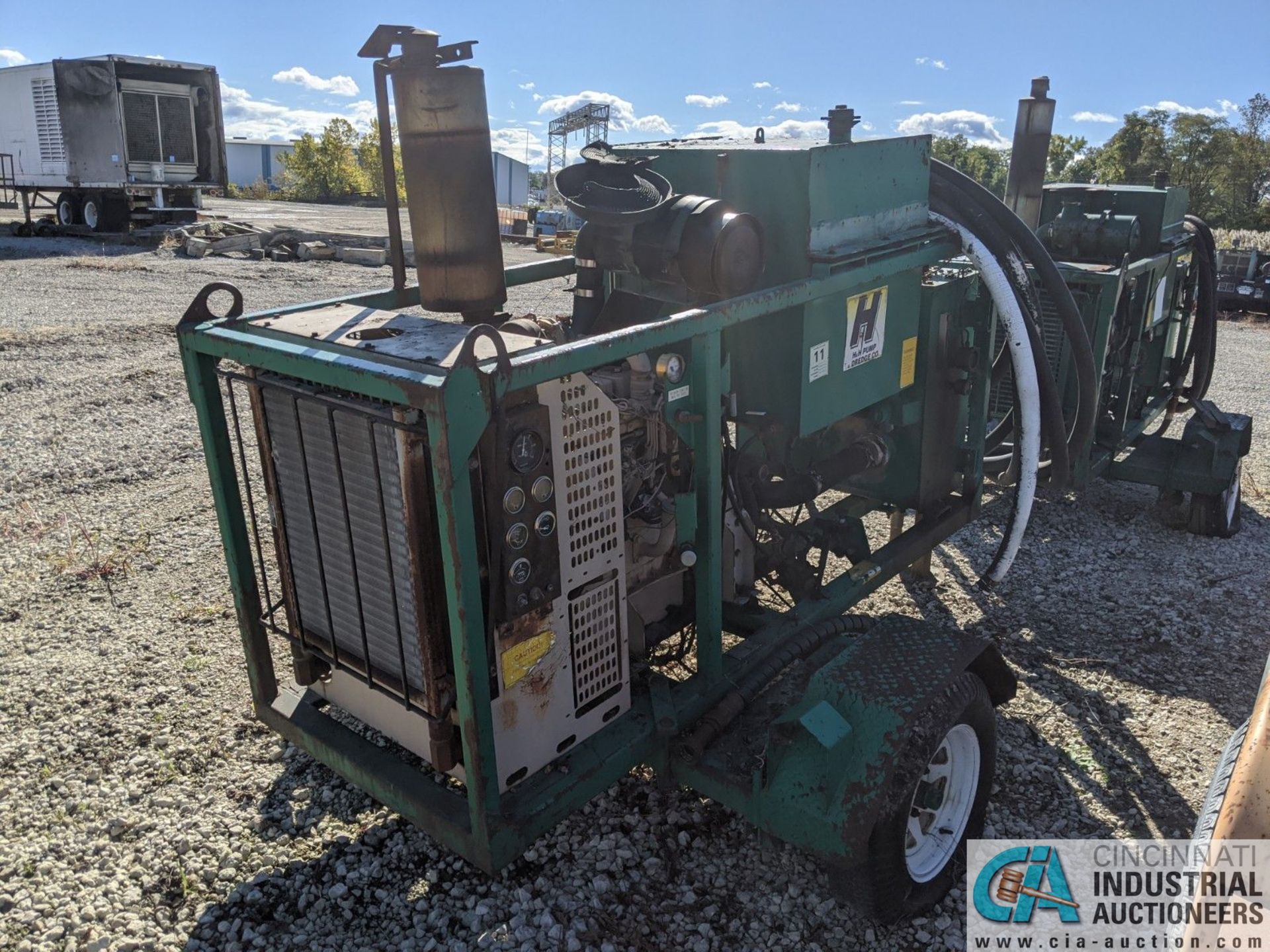 ESG MFG MODEL DH100CT PORTABLE HYDRAULIC UNIT; S/N 15166, 4 CYL. CUMMINS, 859 HOURS **1 Williams - Image 2 of 7