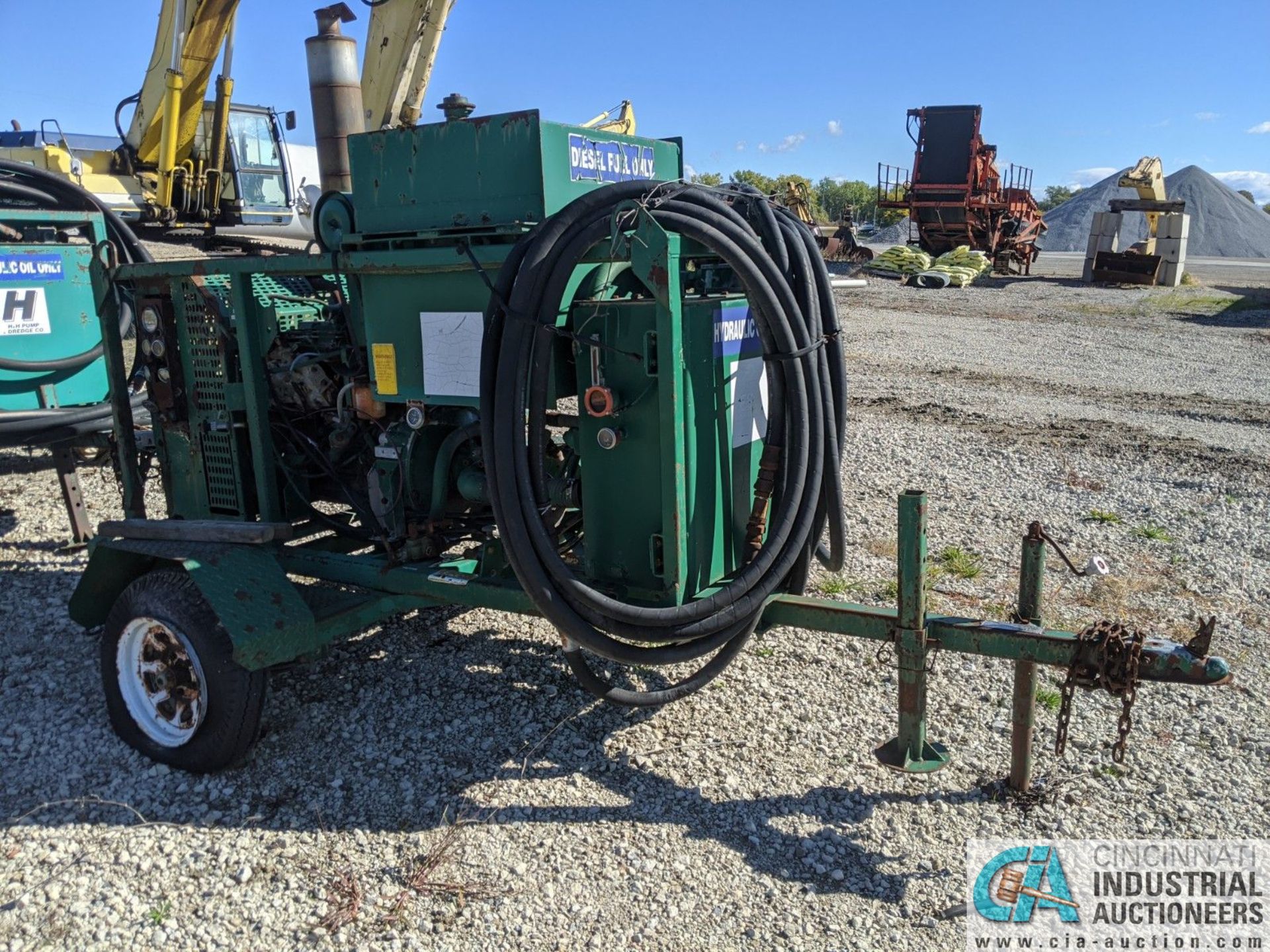 ESG MFG. MODEL OH1000S PORTABLE HYDRAULIC UNIT; S/N 15818, 4 CYL. CUMMINS, HOURS N/A **1 Williams - Image 2 of 8