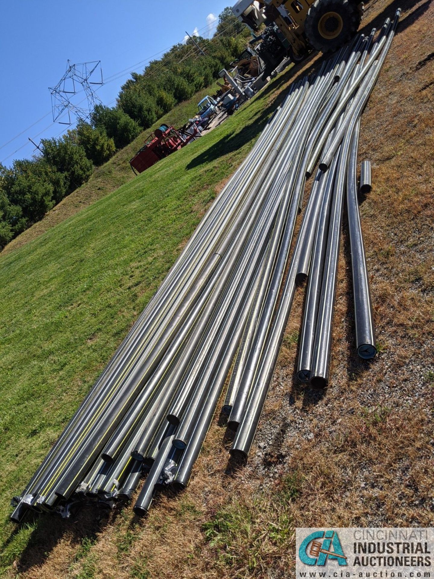 JOINTS OF 4" DIA. X 45' LONG BLACK PLASTIC PIPE (220 Blackbrook Rd., Painsville, OH 44077 - Greg