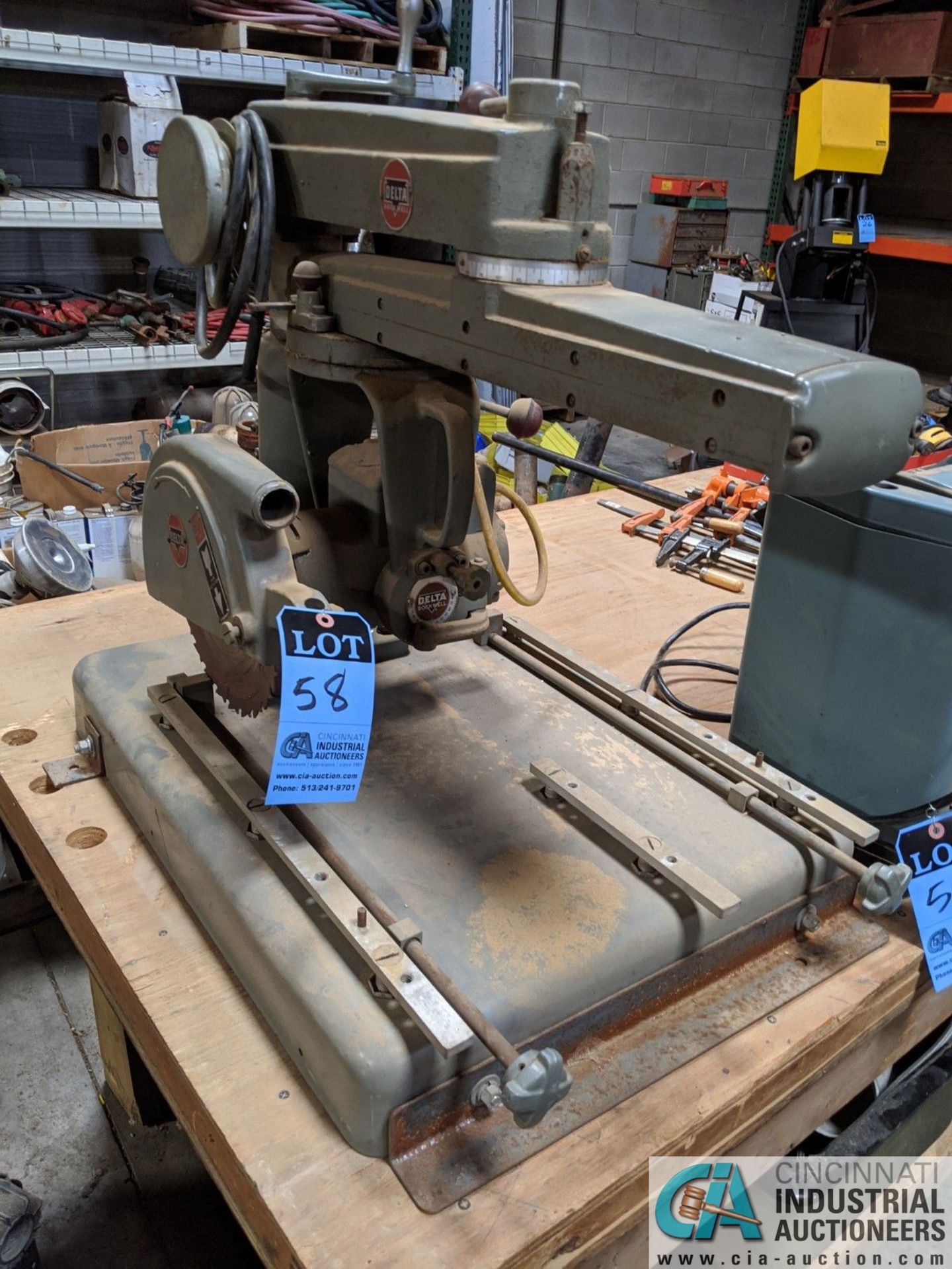 10" DELTA - ROCKWELL TABLE TOP RADIAL ARM SAW (8635 East Ave., Mentor, OH 44060 - John Magnasum: