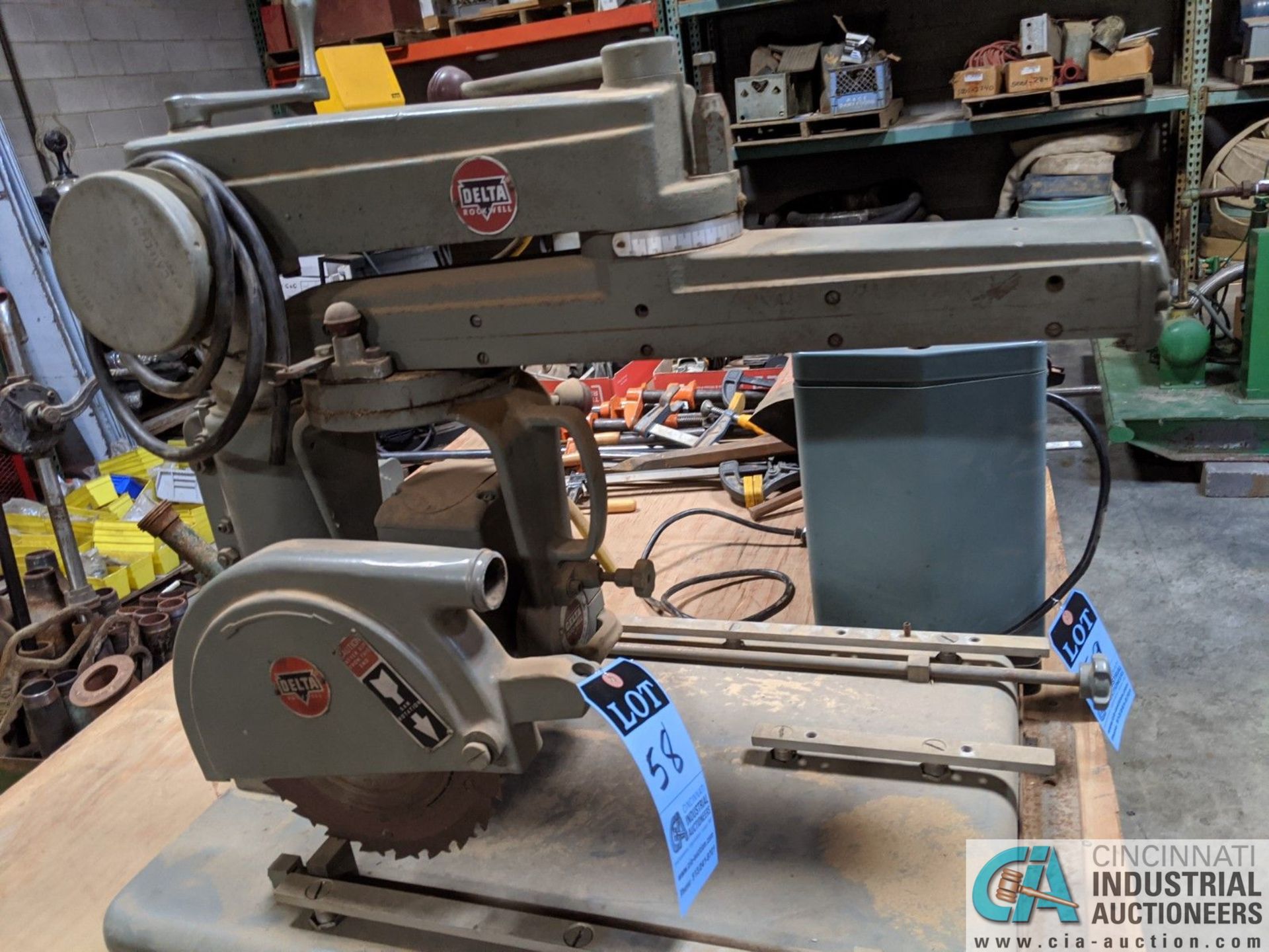 10" DELTA - ROCKWELL TABLE TOP RADIAL ARM SAW (8635 East Ave., Mentor, OH 44060 - John Magnasum: - Image 2 of 3