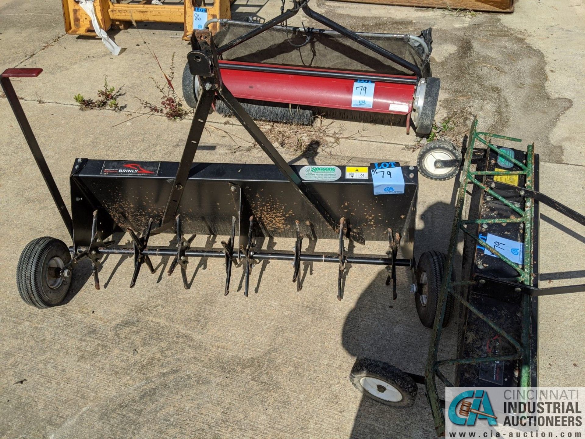 (LOT) LANDSCAPITS PULL BEHIND UNITS: AIREATORS & LAWN SWEEPER (220 Blackbrook Rd., Painsville, OH