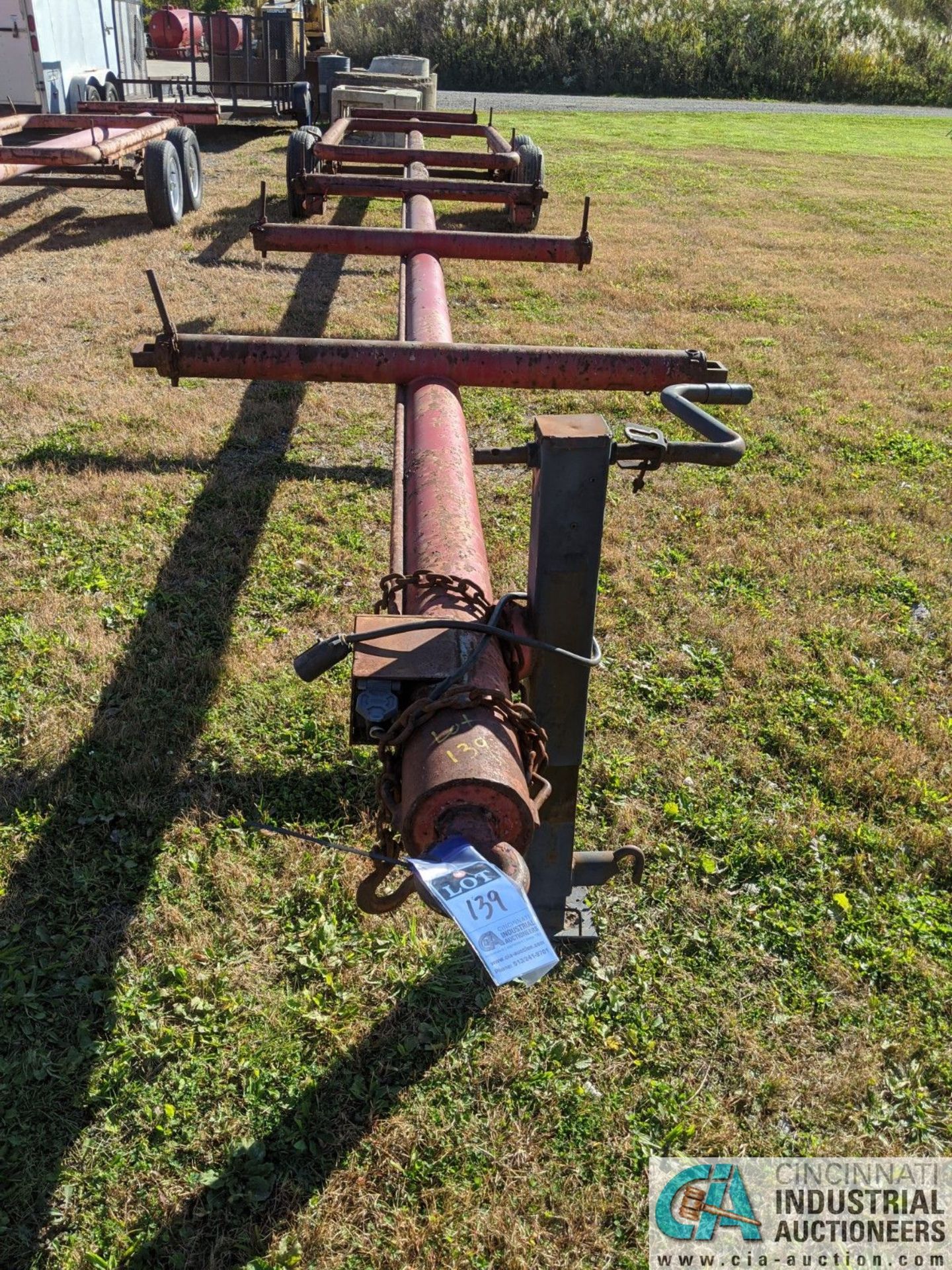 5' X 40' SHOP BUILT TANDEM AXLE PIP TRAILER; NO TITLE, MUST GET WEIGHT SLIP (220 Blackbrook Rd., - Image 2 of 5