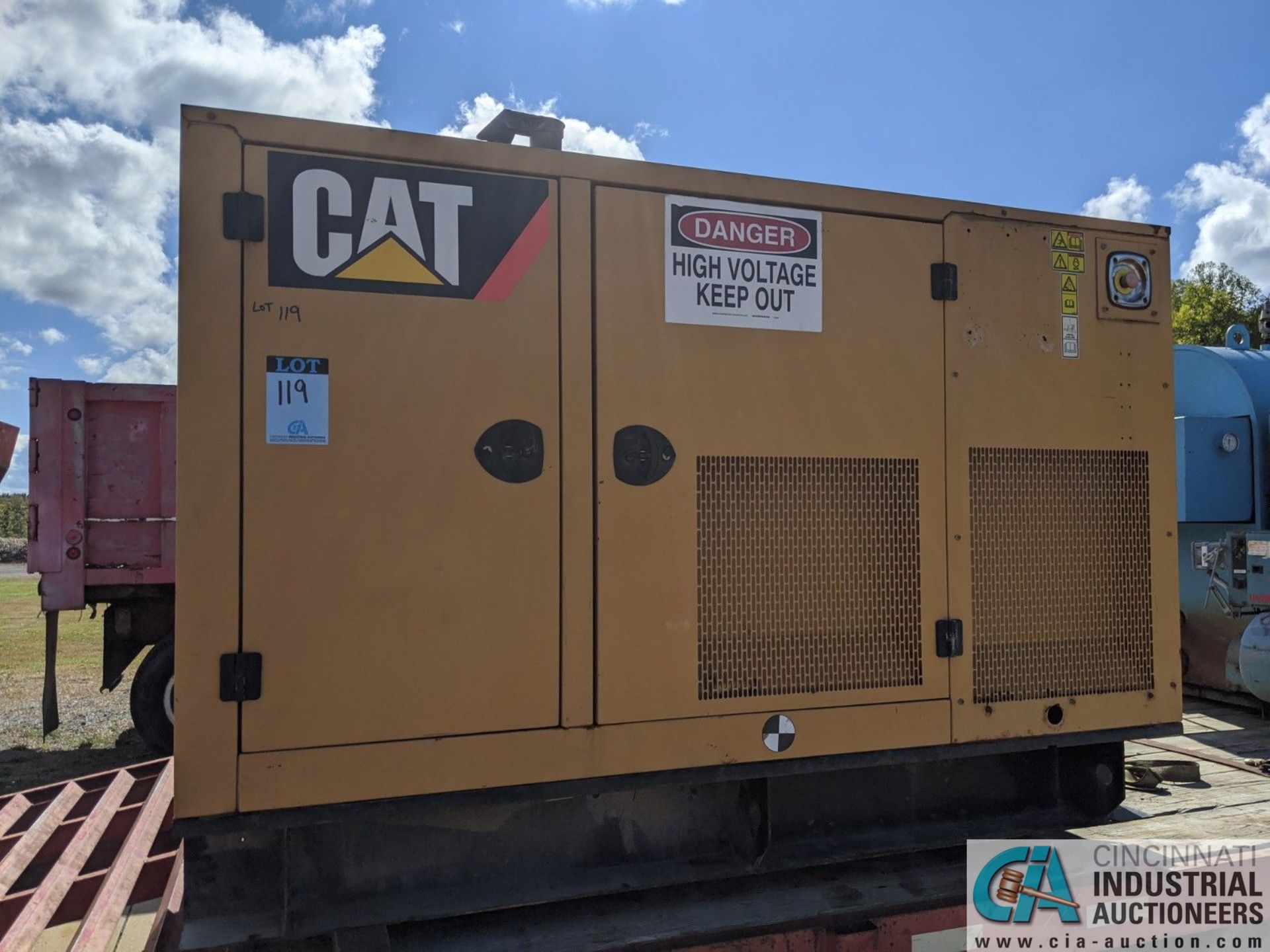 50 KVA CATERPILLAR MODEL D50-4S GENERATOR SET; S/N CAT00C44JN4D01144, CAT C4.4 ENGINE (2007) (220