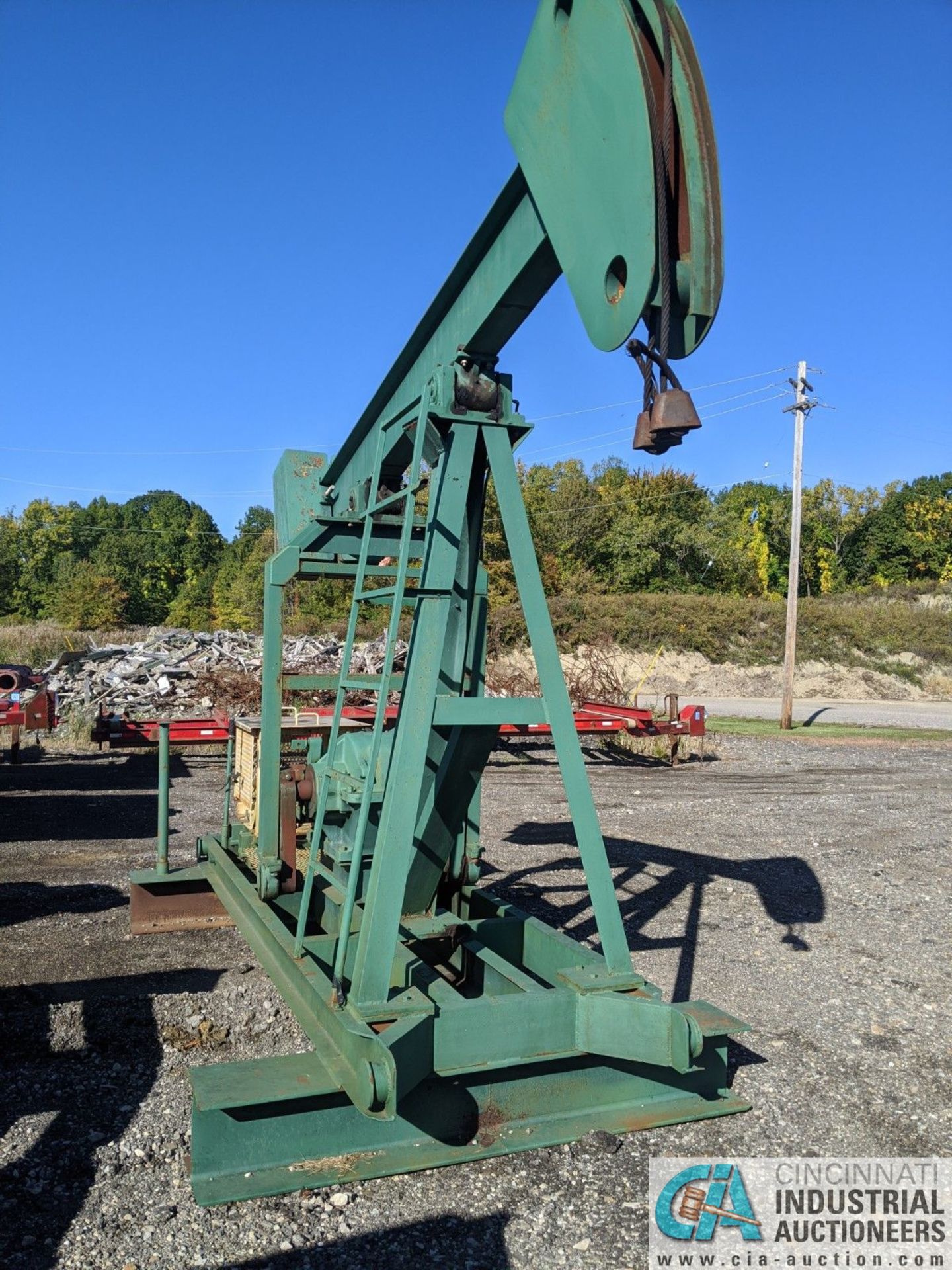 LEE INTERNATIONAL MODEL PJ50A PUMP JACK; S/N 803010, HERRINGBONE GEAR REDUCER, NO ELECTRIC MOTOR, W/ - Image 2 of 5