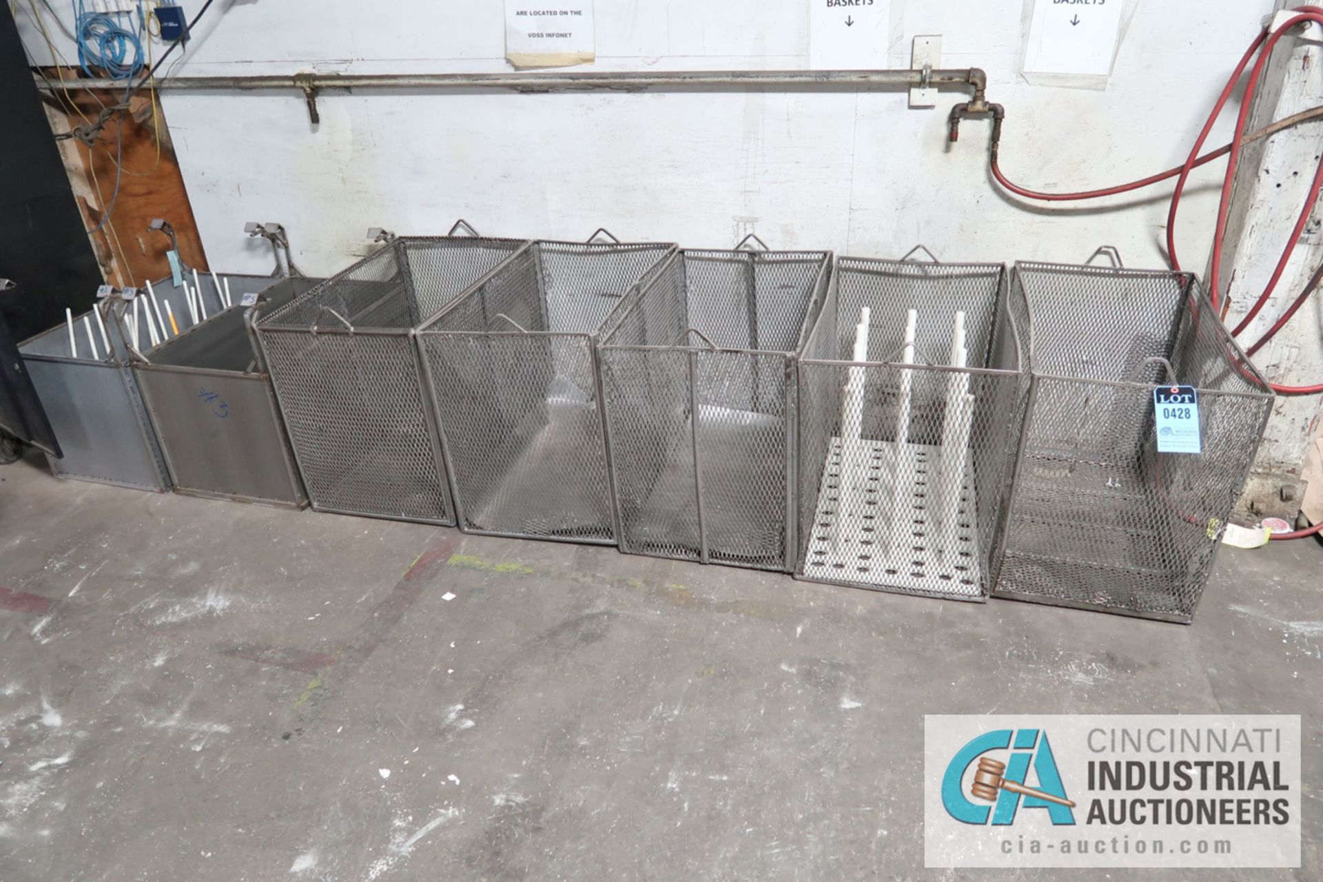 VAPOR DEGREASING BASKETS; (5) 19" X 31" X 25" DEEP AND (2) 20" X 32" X 18" DEEP