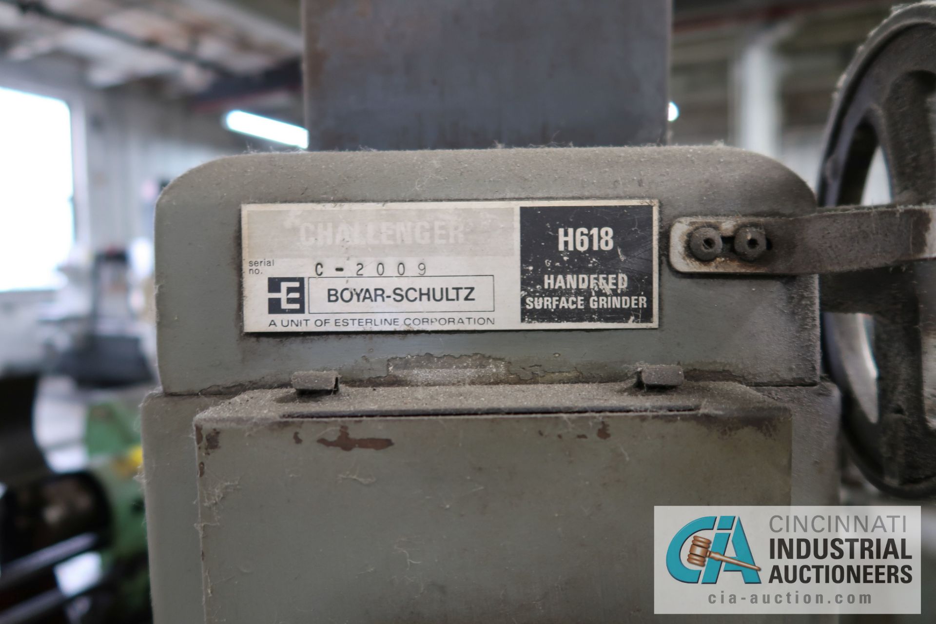 6" X 18" BOYAR-SCHULTZ MODEL H618 HAND FEED SURFACE GRINDER; S/N C-2009 **LOADING FEE DUE THE "ERRA" - Image 3 of 5