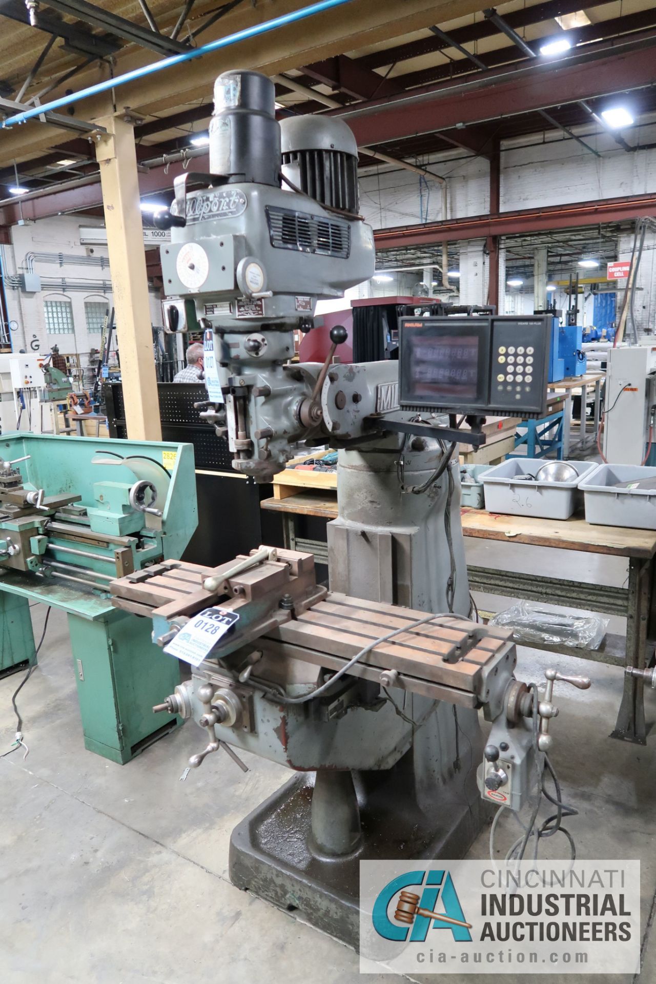 3 HP MILLPORT MODEL 3VH VERTICAL MILLING MACHINE; S/N 84806, WITH ANALAM DRO, 60-4,250 SPINDLE - Image 2 of 8