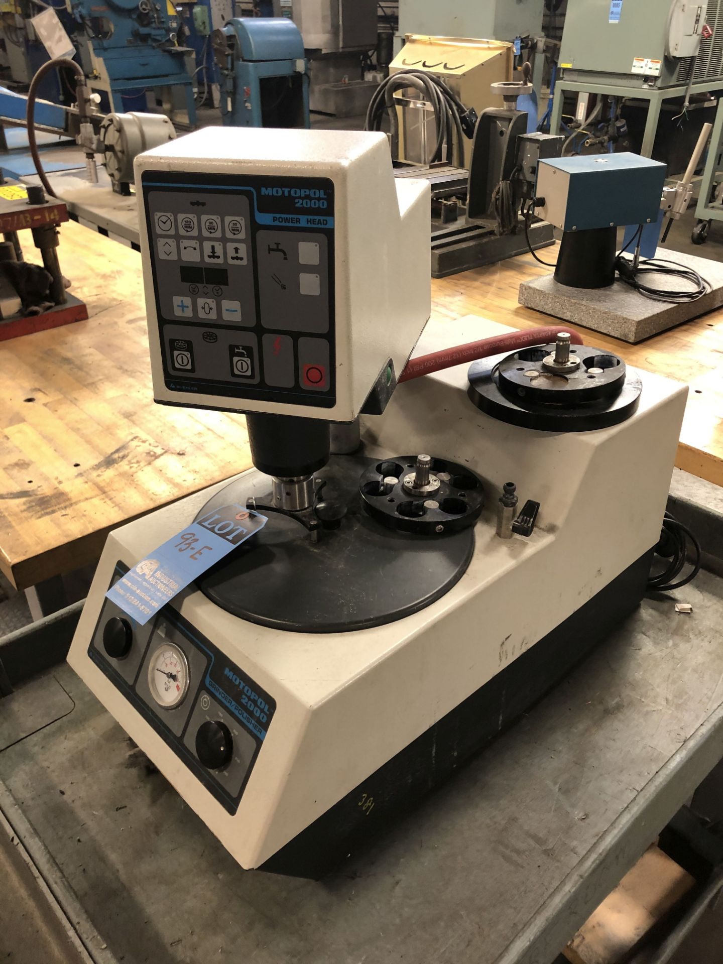 BUEHLER MODEL 95-2808 GRINDER / POLISHER; S/N 510M25191 WITH MOTOPOL 2000 POWER HEAD - Image 2 of 2