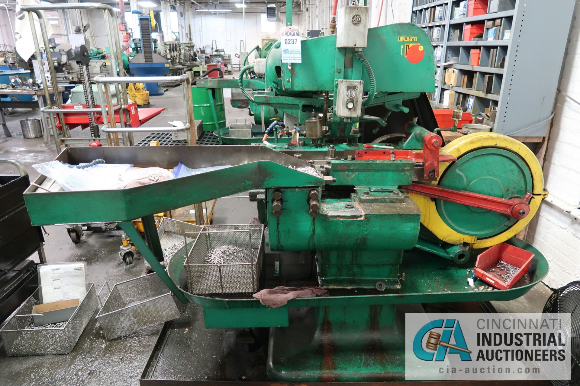 WATERBURY-FARRELL MODEL 200 FLAT DIE THREAD ROLLER; S/N N/A, ASSET # 108501, 3 HP MOTOR **LOADING