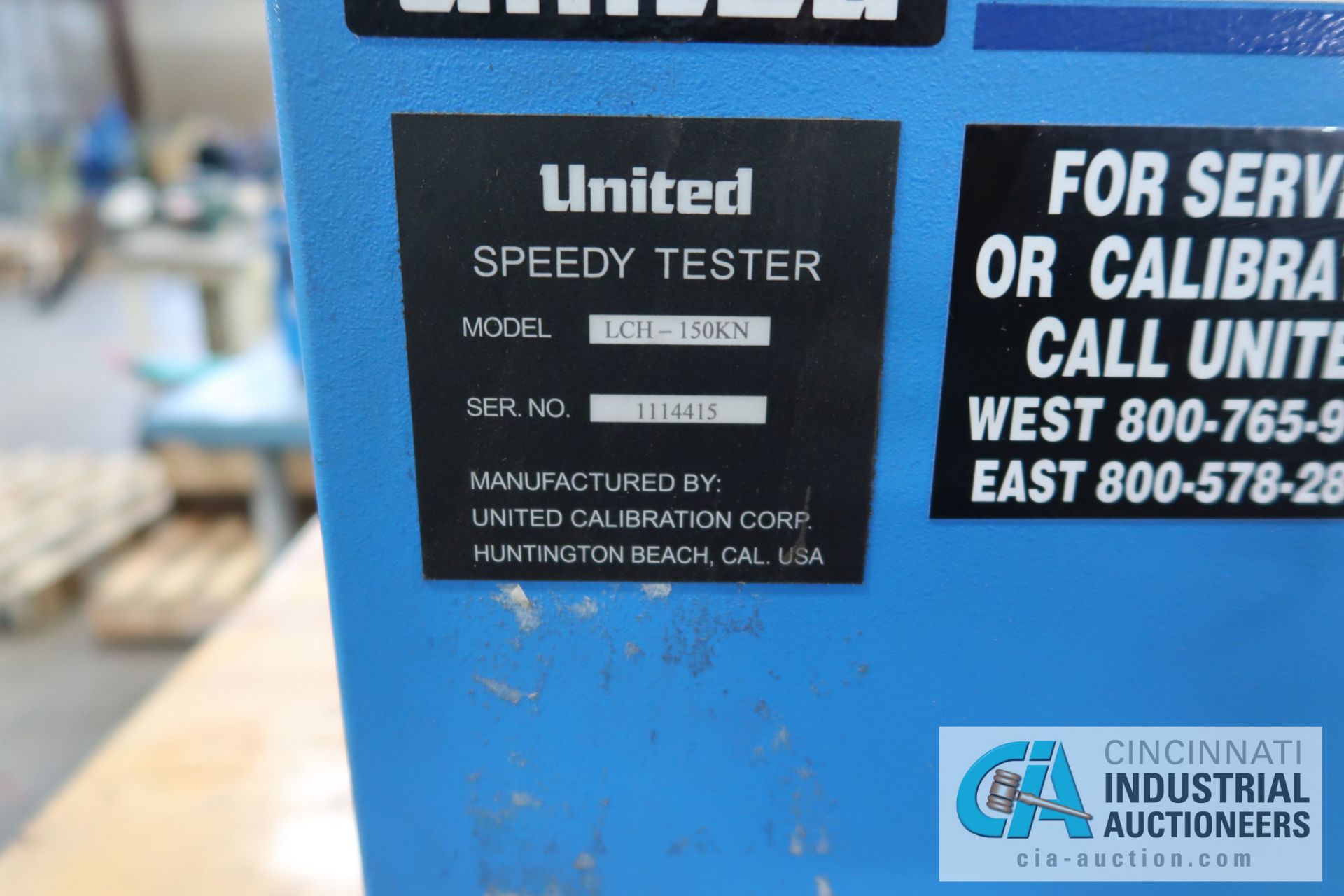 UNITED MODEL LCH-150KN SPEEDY TENSILE TESTER; S/N 1114415 **LOADING FEE DUE THE "ERRA" GRG TRUCKING, - Image 5 of 6