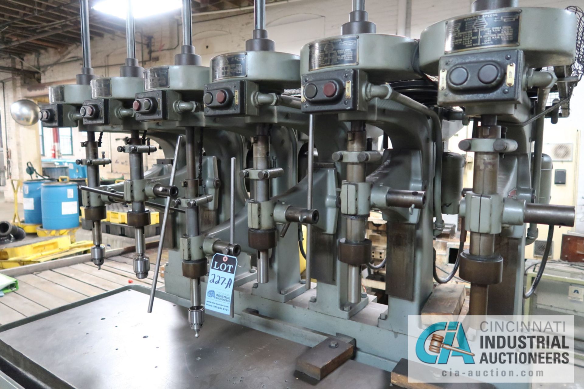 SIX-SPINDLE ALLEN MULTI SPEED DRILL, SPINDLE SPEED 170-3,500 RPM - Image 2 of 6