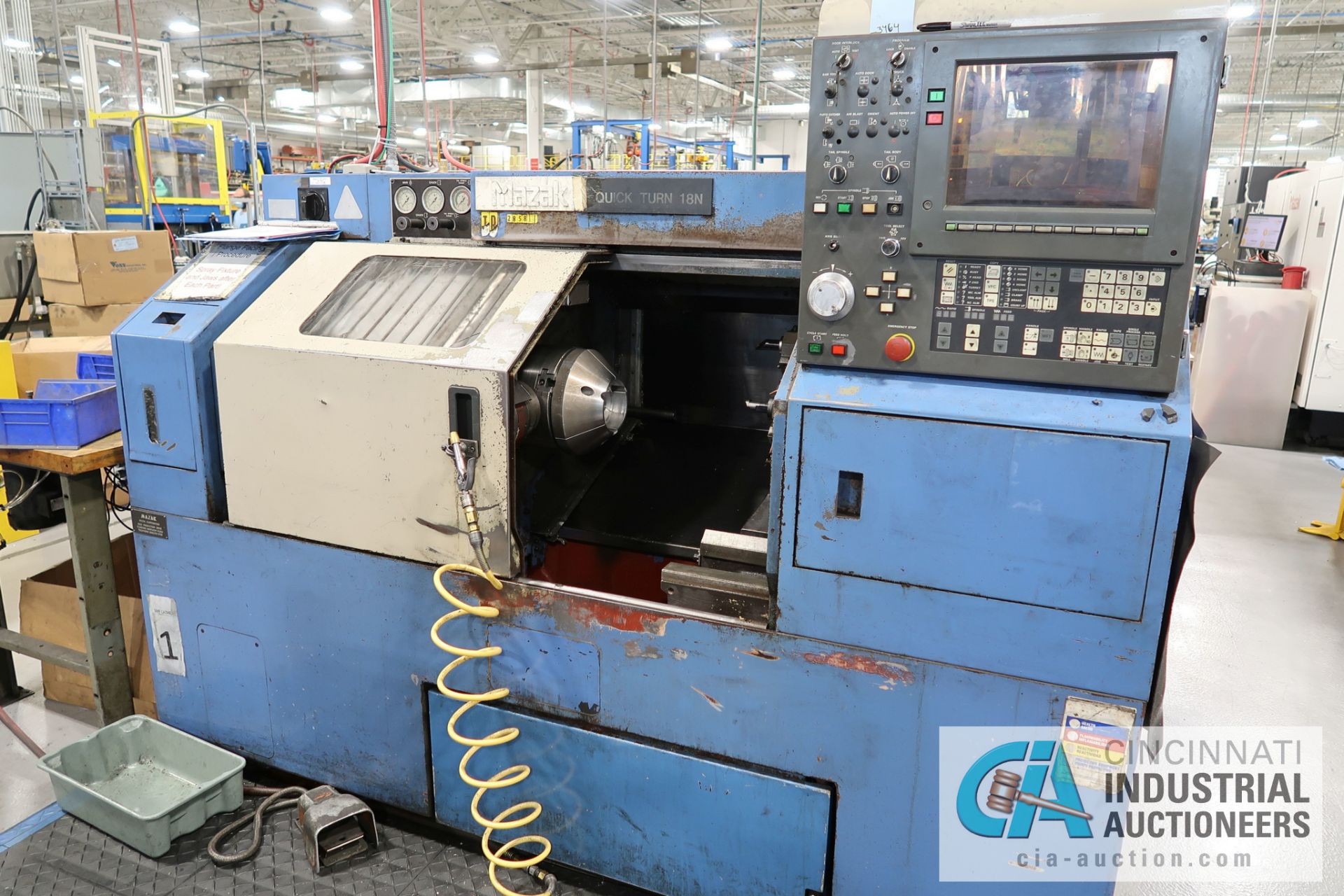 **MAZAK MODEL QUICK TURN 18N CNC TURNING CENTER; **Out of Service - Encoder Issue **