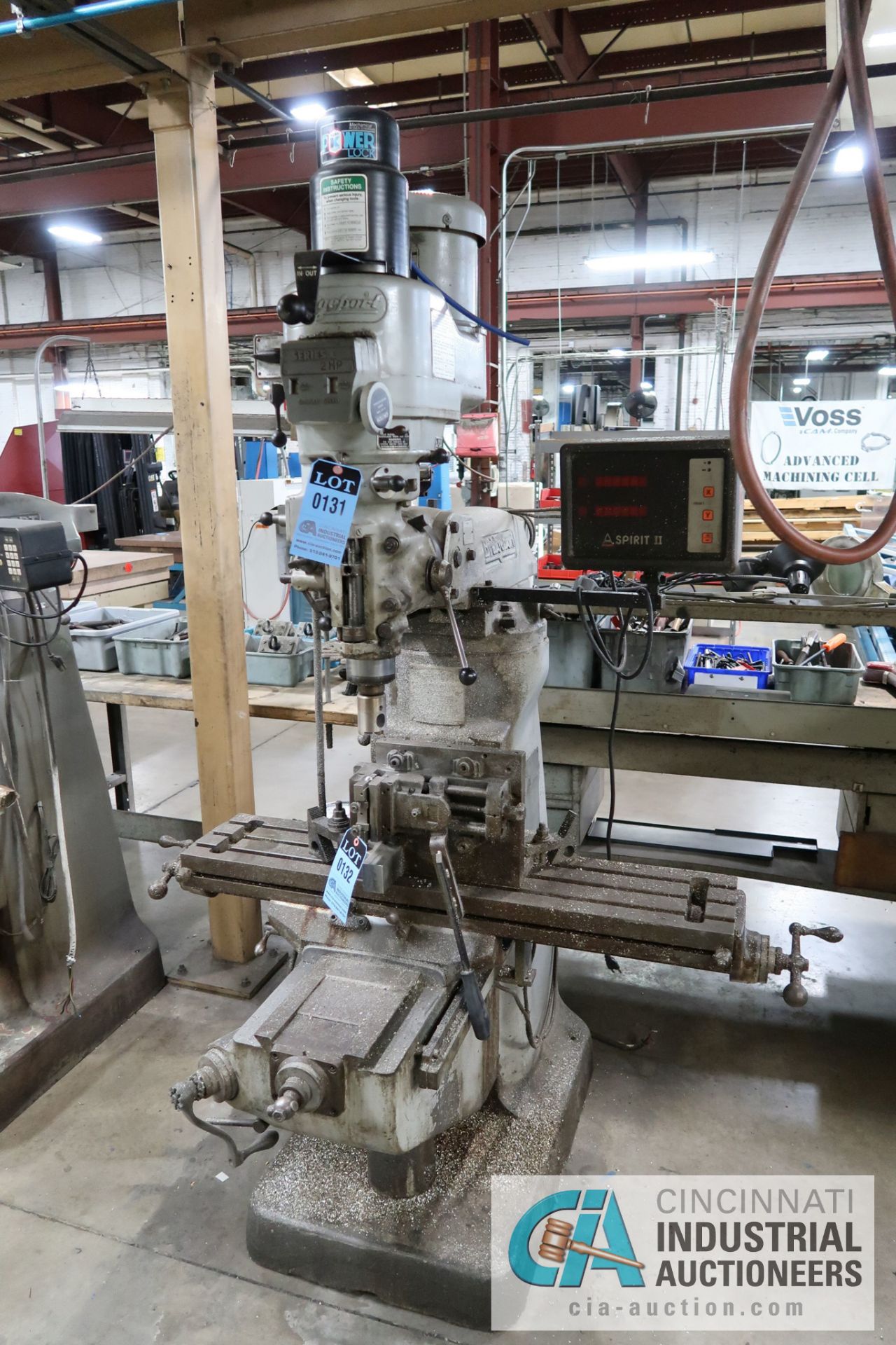 2 HP BRIDGEPORT SERIES II VERTICAL MILLING MACHINE; S/N 224585, WITH ANALAM DRO, 60-4,200 SPINDLE - Image 2 of 6