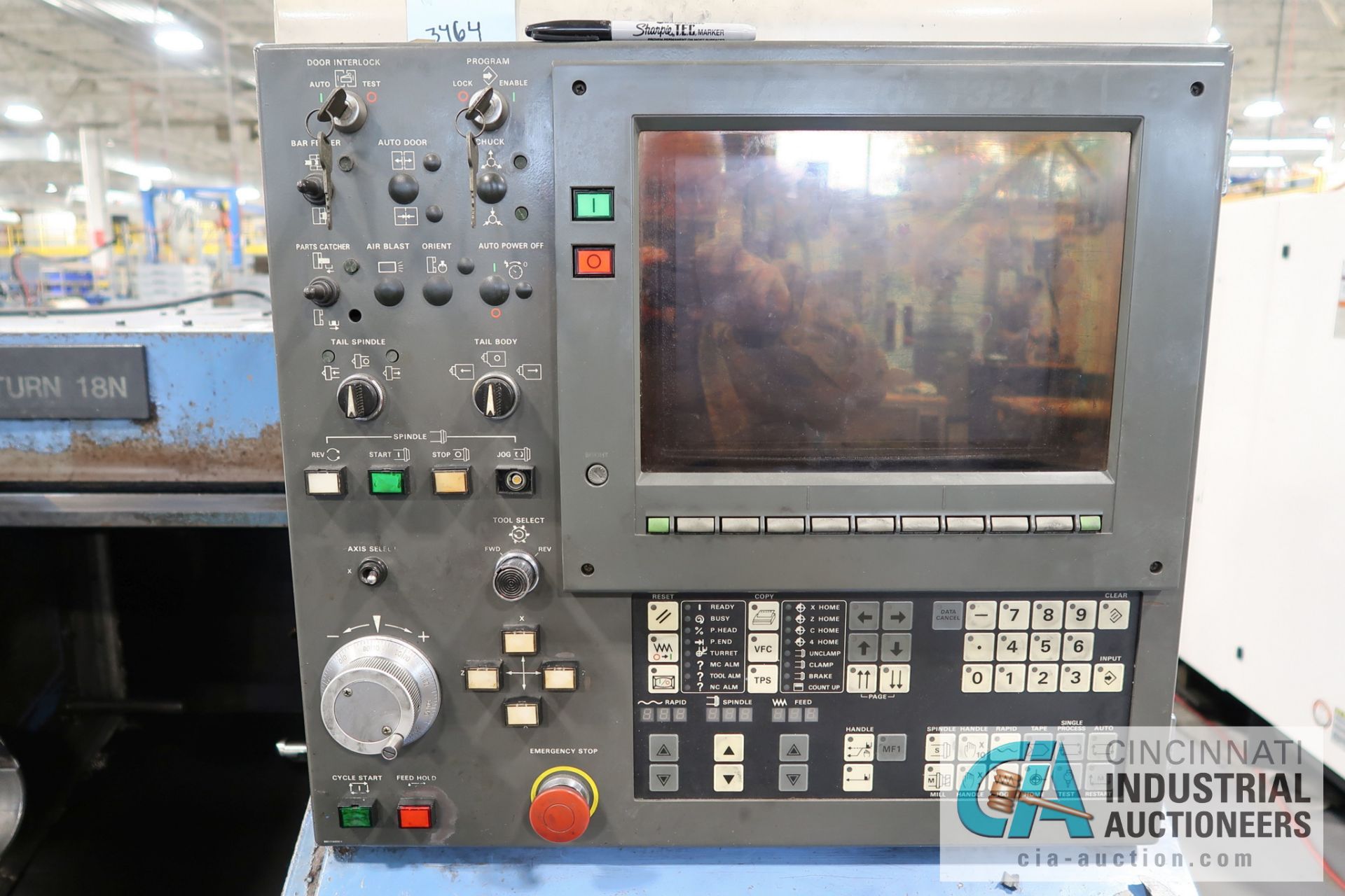 **MAZAK MODEL QUICK TURN 18N CNC TURNING CENTER; **Out of Service - Encoder Issue ** - Image 3 of 10