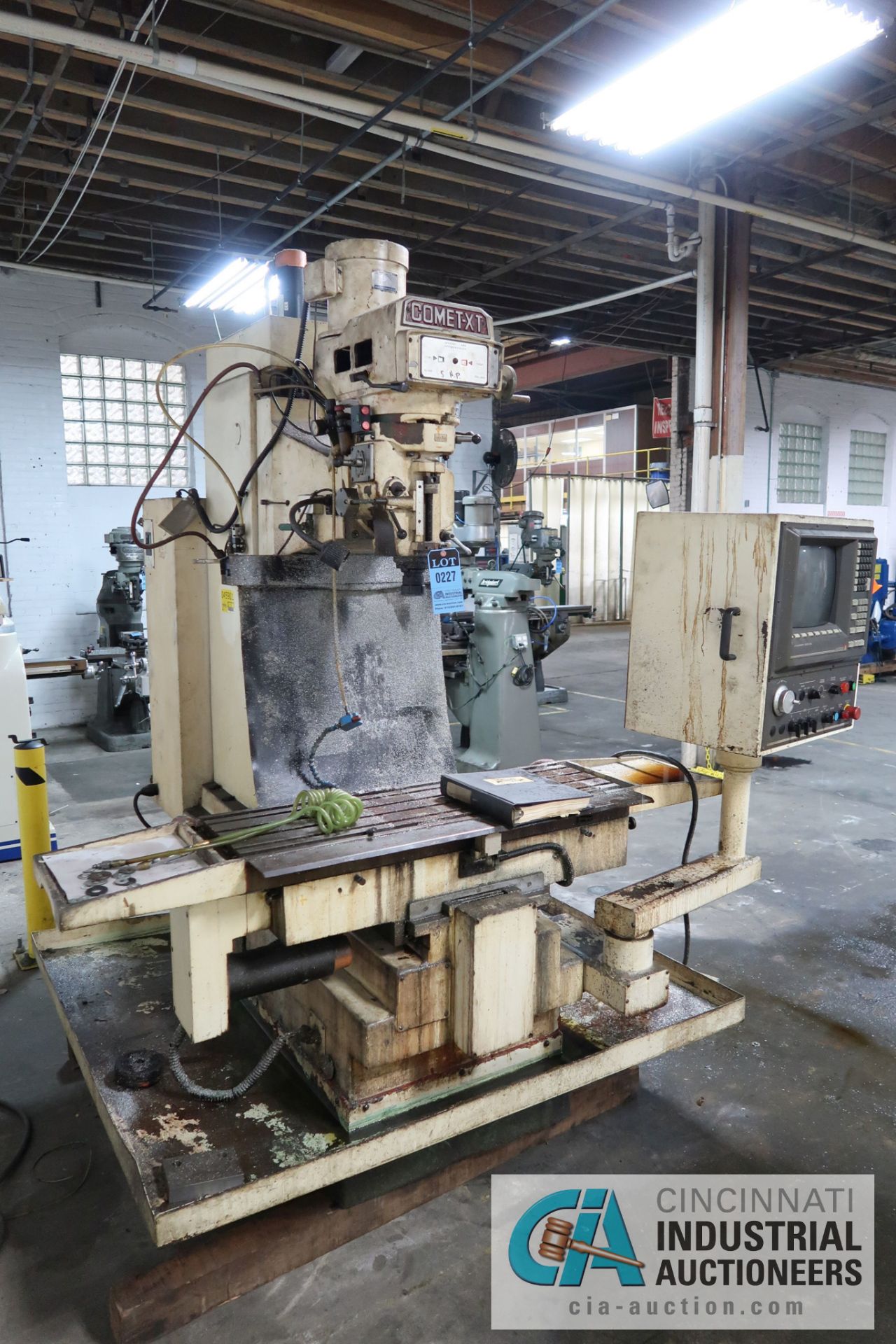 5 HP COMET MODEL MV-5 CNC VERTICAL KNEE MILLING MACHINE; S/N 96017, 13" X 44" T-SLOTTED TABLE, 70- - Image 2 of 8