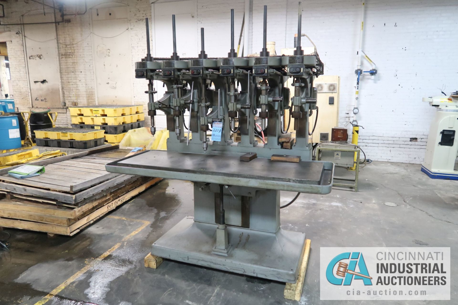 SIX-SPINDLE ALLEN MULTI SPEED DRILL, SPINDLE SPEED 170-3,500 RPM