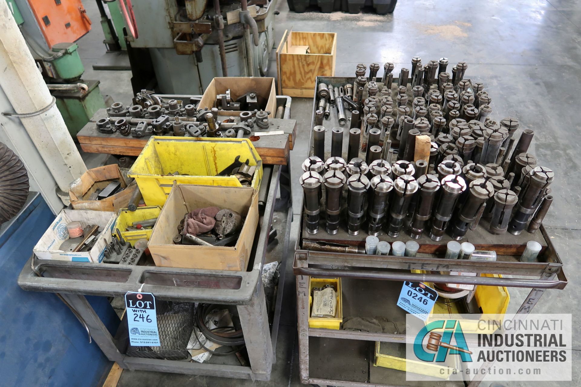 (LOT) MISCELLANEOUS SCREW MACHINE COLLETS AND TOOL HOLDERS