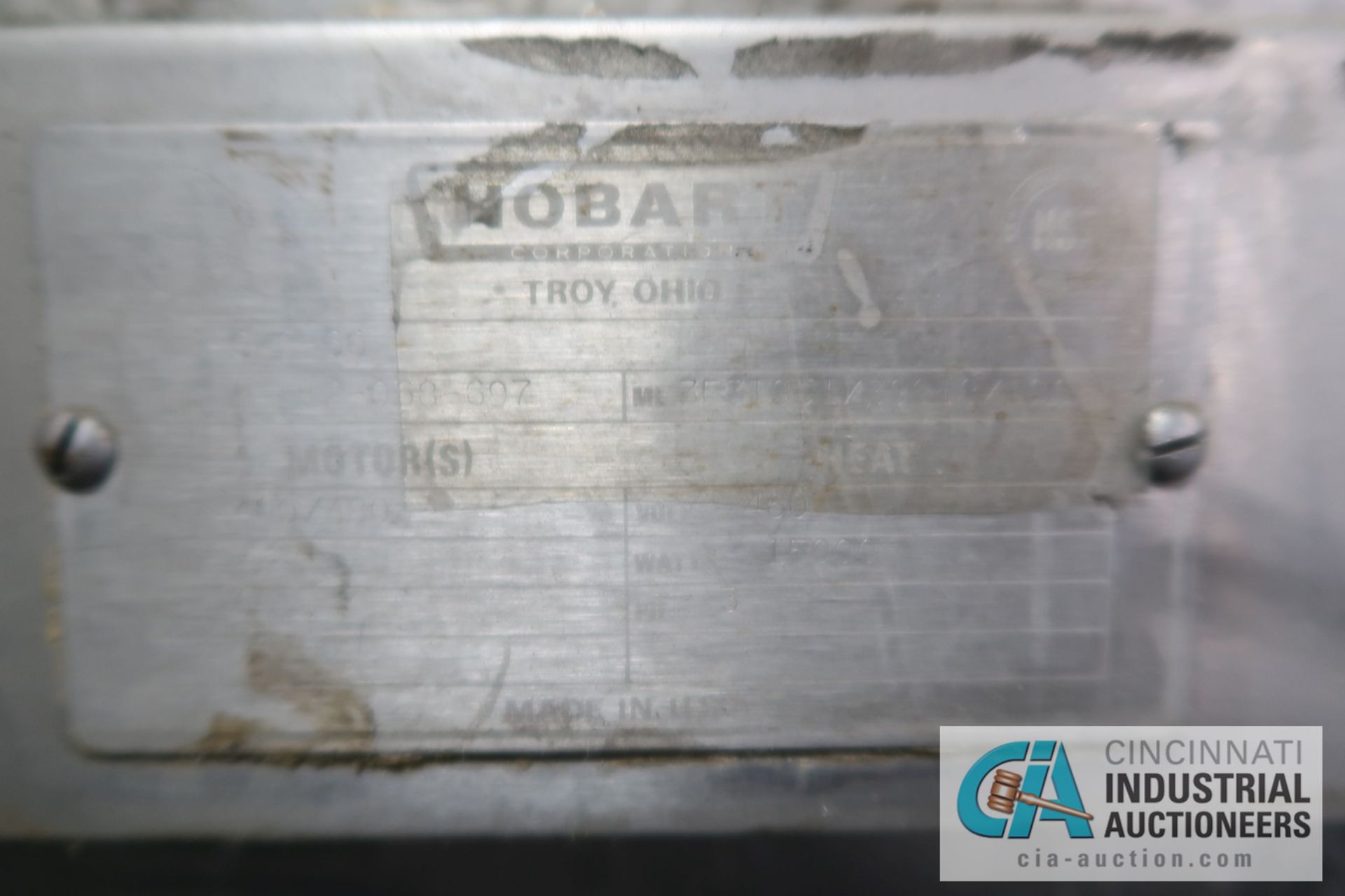 HOBART MODEL CRS-66 ALKALINE WASH PASS-THRU DISHWASHER; S/N 12-068-697, 20" X 18" OPENING, 82" - Image 5 of 9