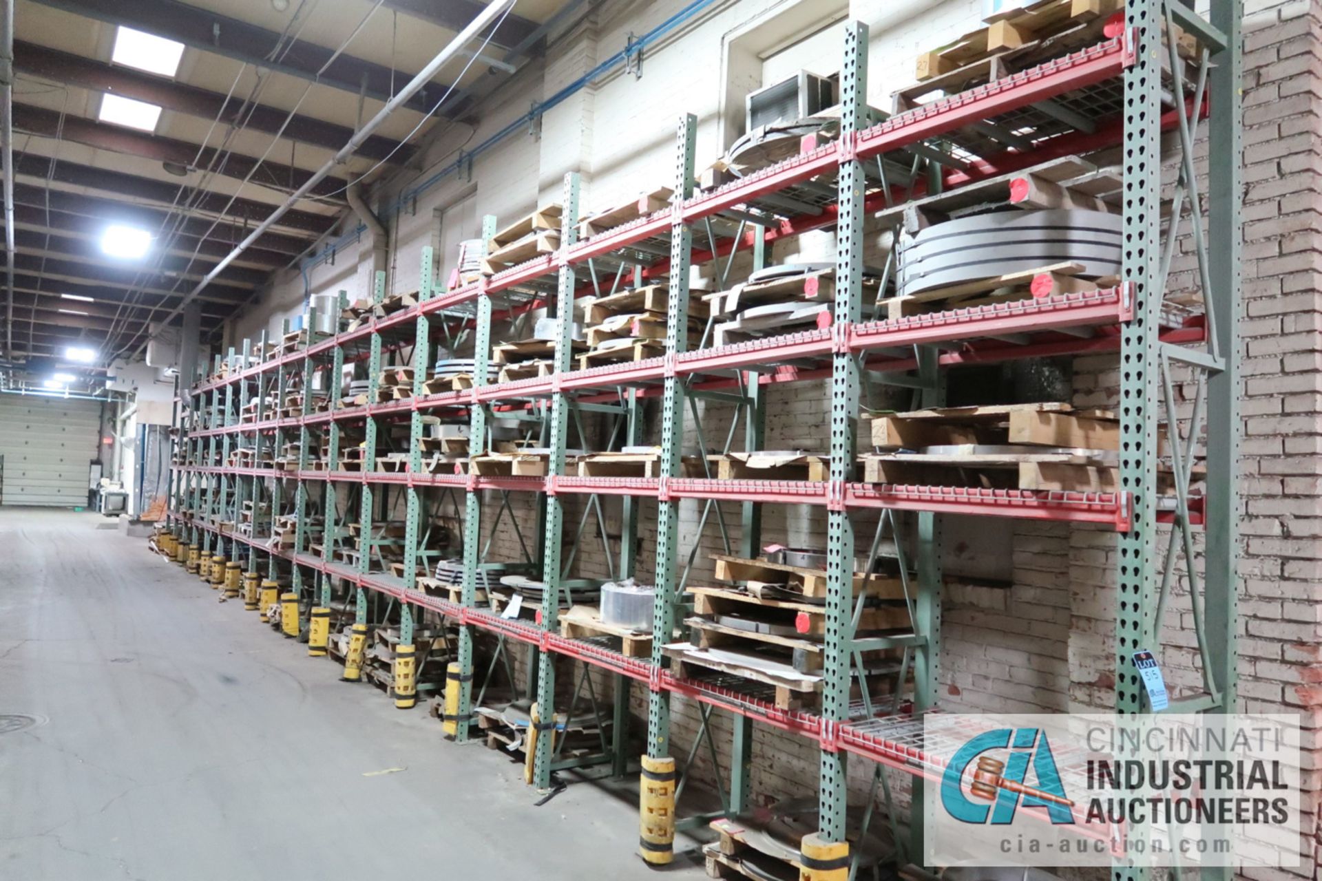 **SECTIONS 24" X 42" X 144" HIGH TEAR DROP STYLE ADJSUTABLE BEAM WIRE DECKING PALLET RACK WITH (