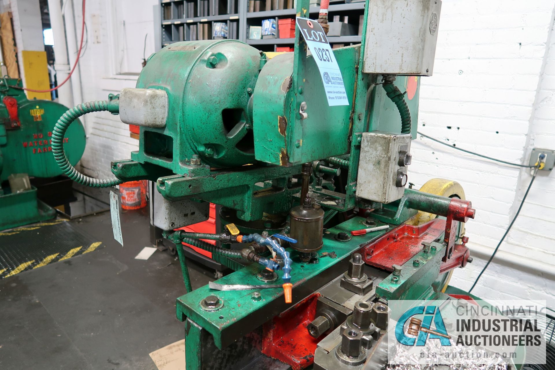 WATERBURY-FARRELL MODEL 200 FLAT DIE THREAD ROLLER; S/N N/A, ASSET # 108501, 3 HP MOTOR **LOADING - Image 6 of 6