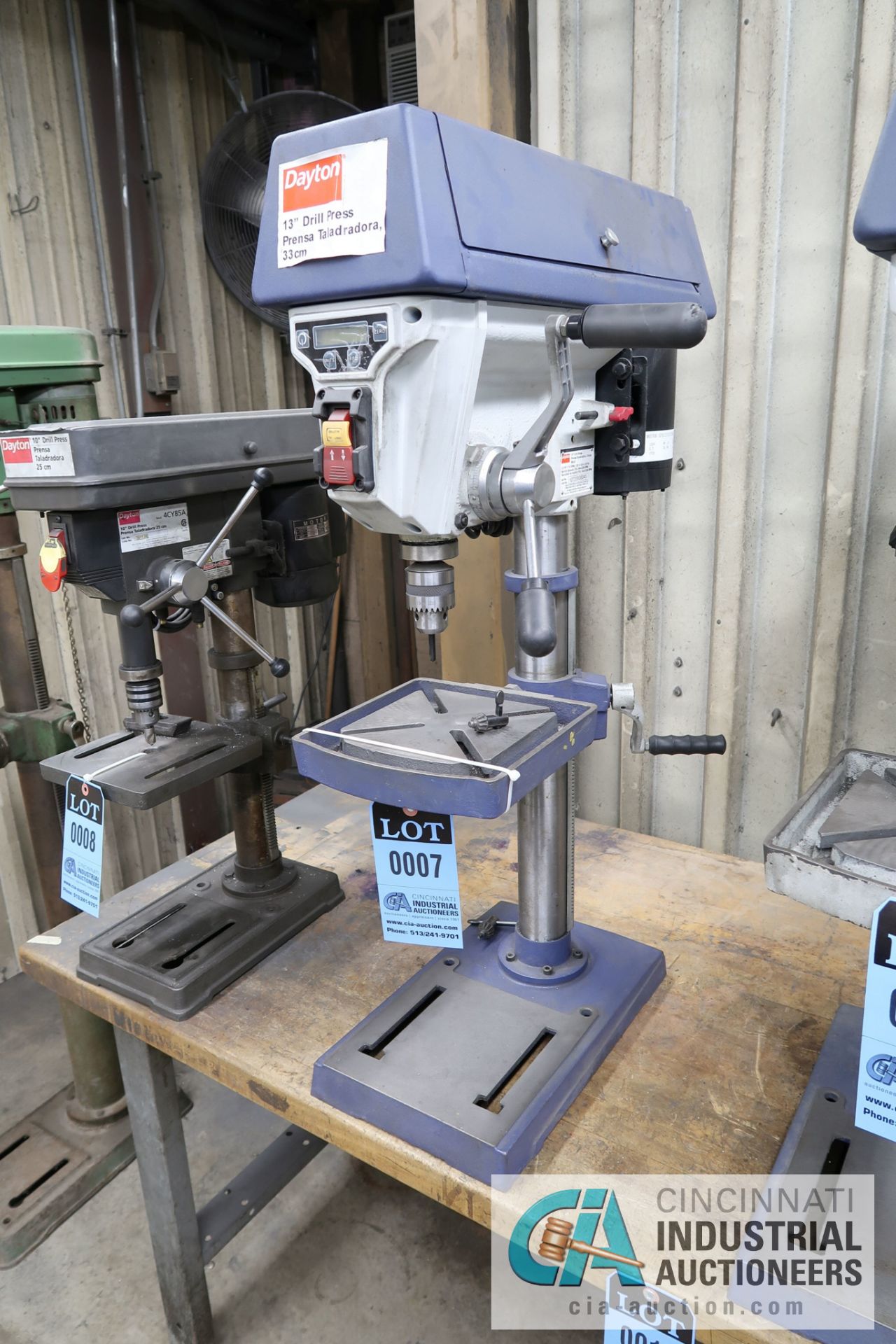 10" DAYTON MODEL 4CY85A BENCH DRILL