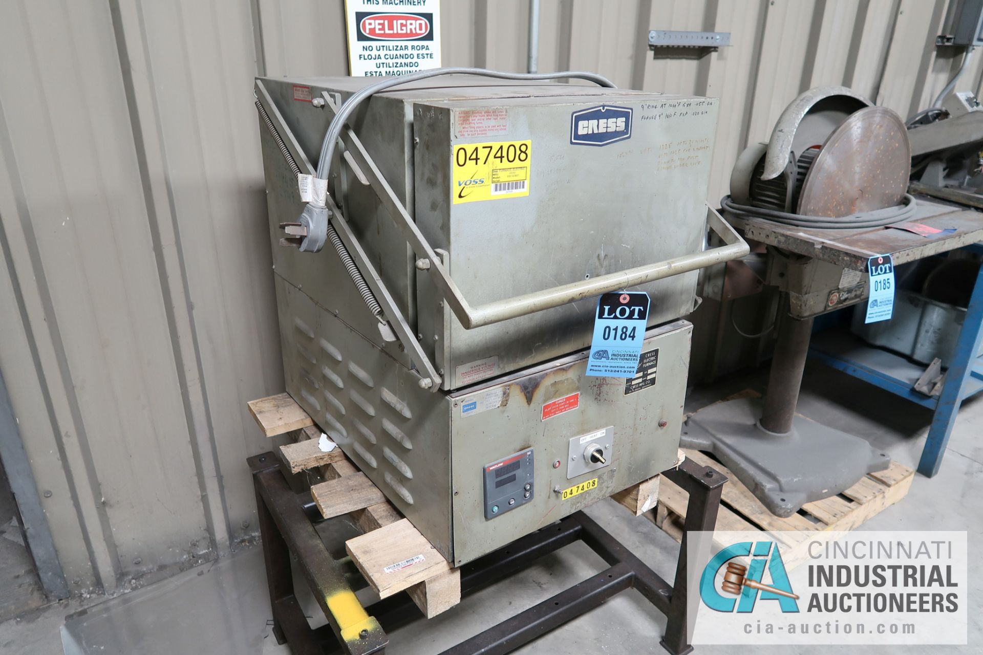 CRESS MODEL C-1228TC2 ELECTRIC FURNACE; S/N 8607, 230 VOLTS, 25 AMP, 3-PHASE **LOADING FEE DUE