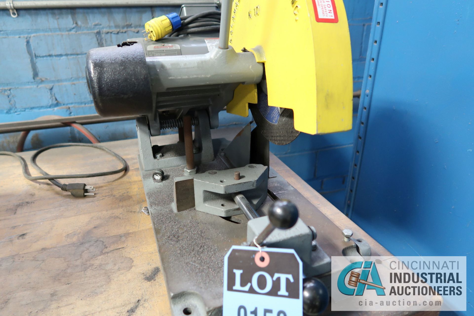 10" KALMAZOO MODEL K10B BENCH ABRASIVE CUT-OFF SAW - Image 3 of 3