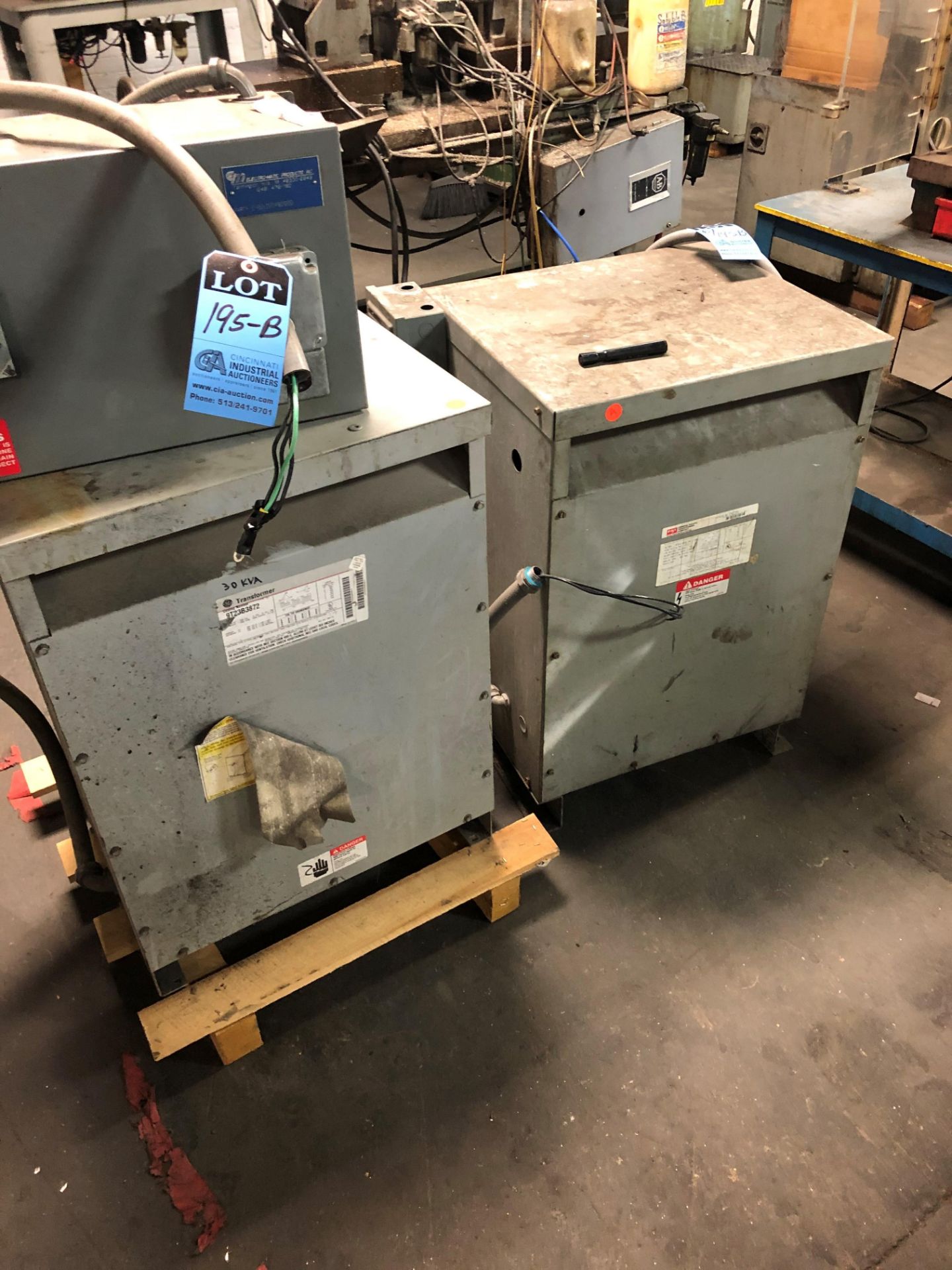 30 KVA GENERAL ELECTRIC AND 45 KVA FEDERAL PACIFIC TRANSFORMERS AND MELECTRIC-MATIC SWITCH