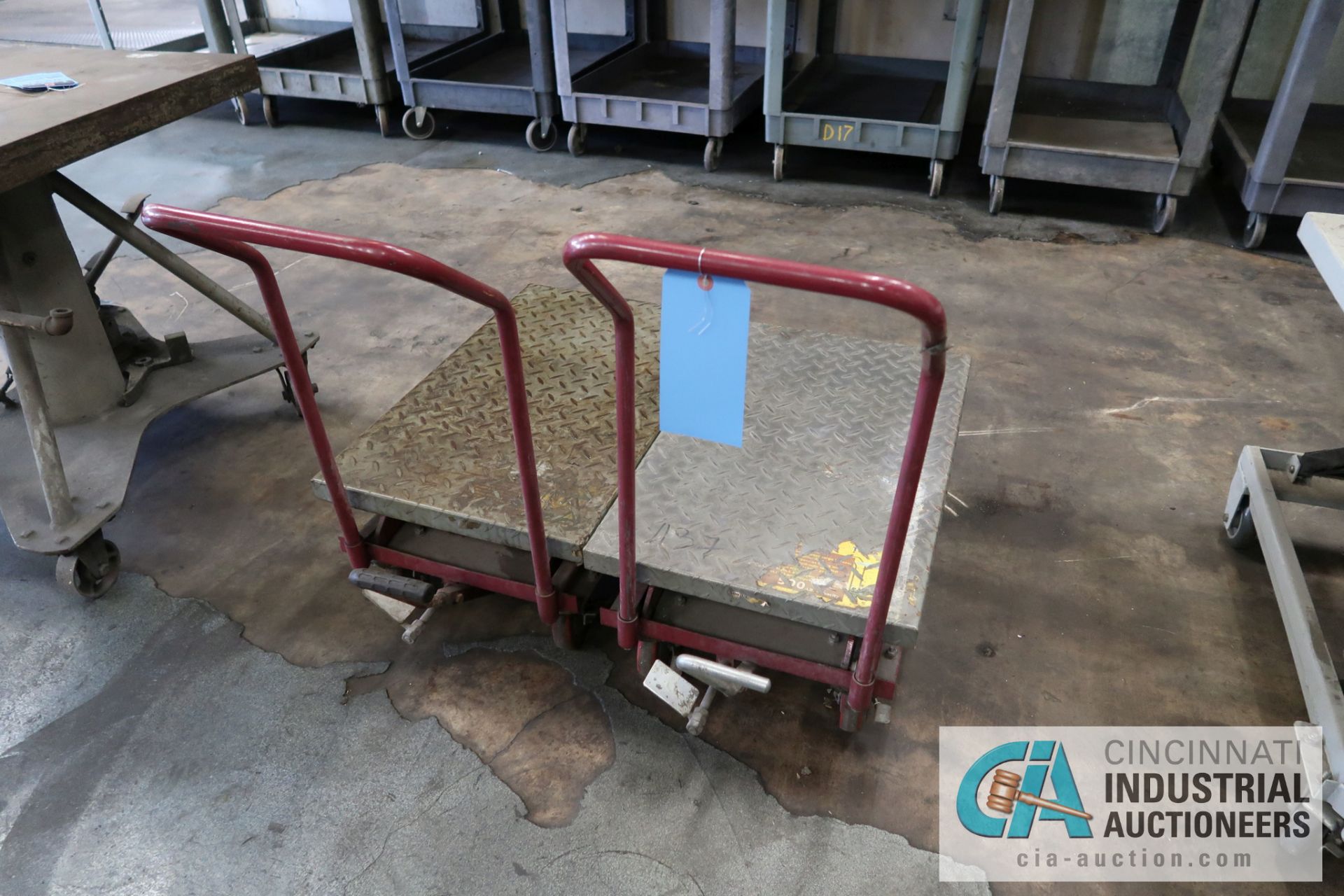 500 LB. CAPACITY MANUAL HYDRAULIC DIE LIFT CARTS - Image 2 of 2