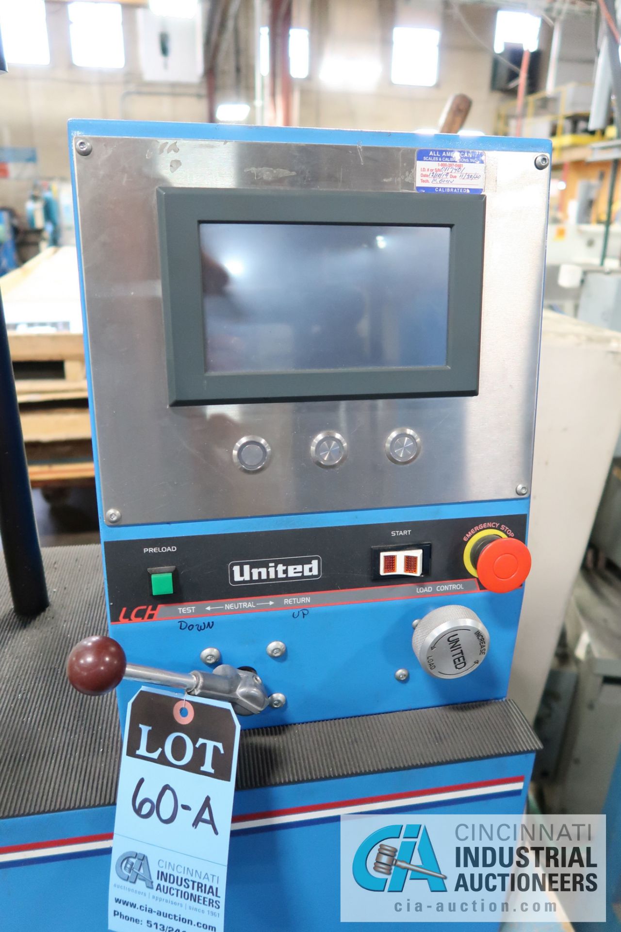 UNITED MODEL LCH-150KN SPEEDY TENSILE TESTER; S/N 0117401 **LOADING FEE DUE THE "ERRA" GRG TRUCKING, - Image 4 of 6