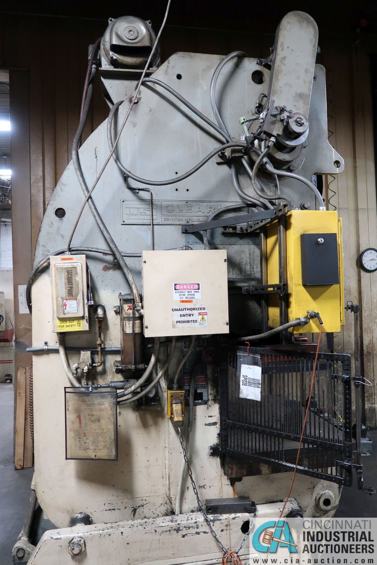 90 TON CLEARING MODEL 90 OBI PRESS; S/N 54-9049, 6" STROKE, 13-3/4" SHUT HEIGHT, 4" SLIDE - Image 11 of 14