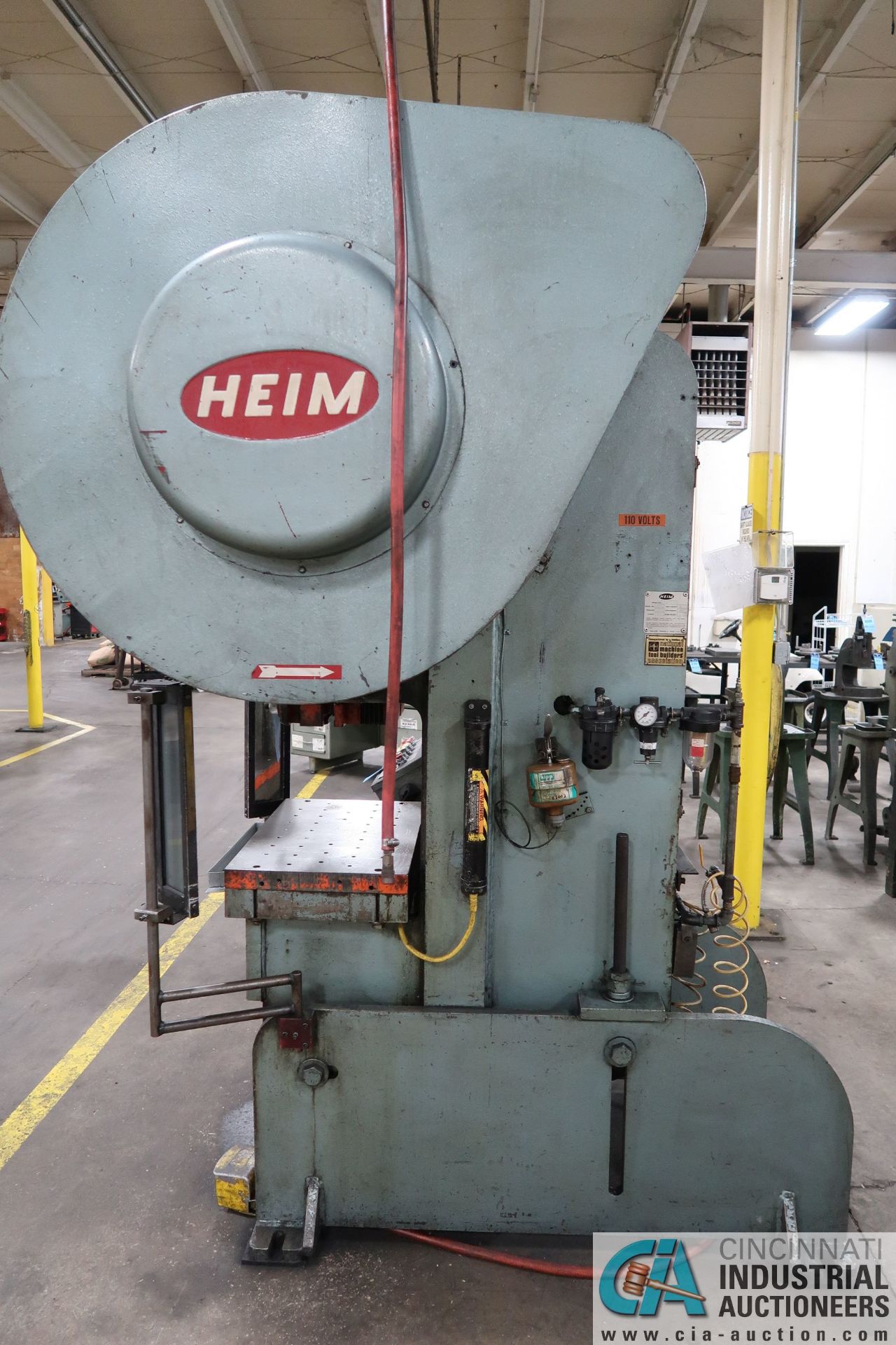 55 TON HEIM MODEL 5 OBI PRESS; S/N H-3552, 3" STROKE, 13" SHUT HEIGHT, 120 STROKES PER MINUTE, 4" - Image 14 of 14