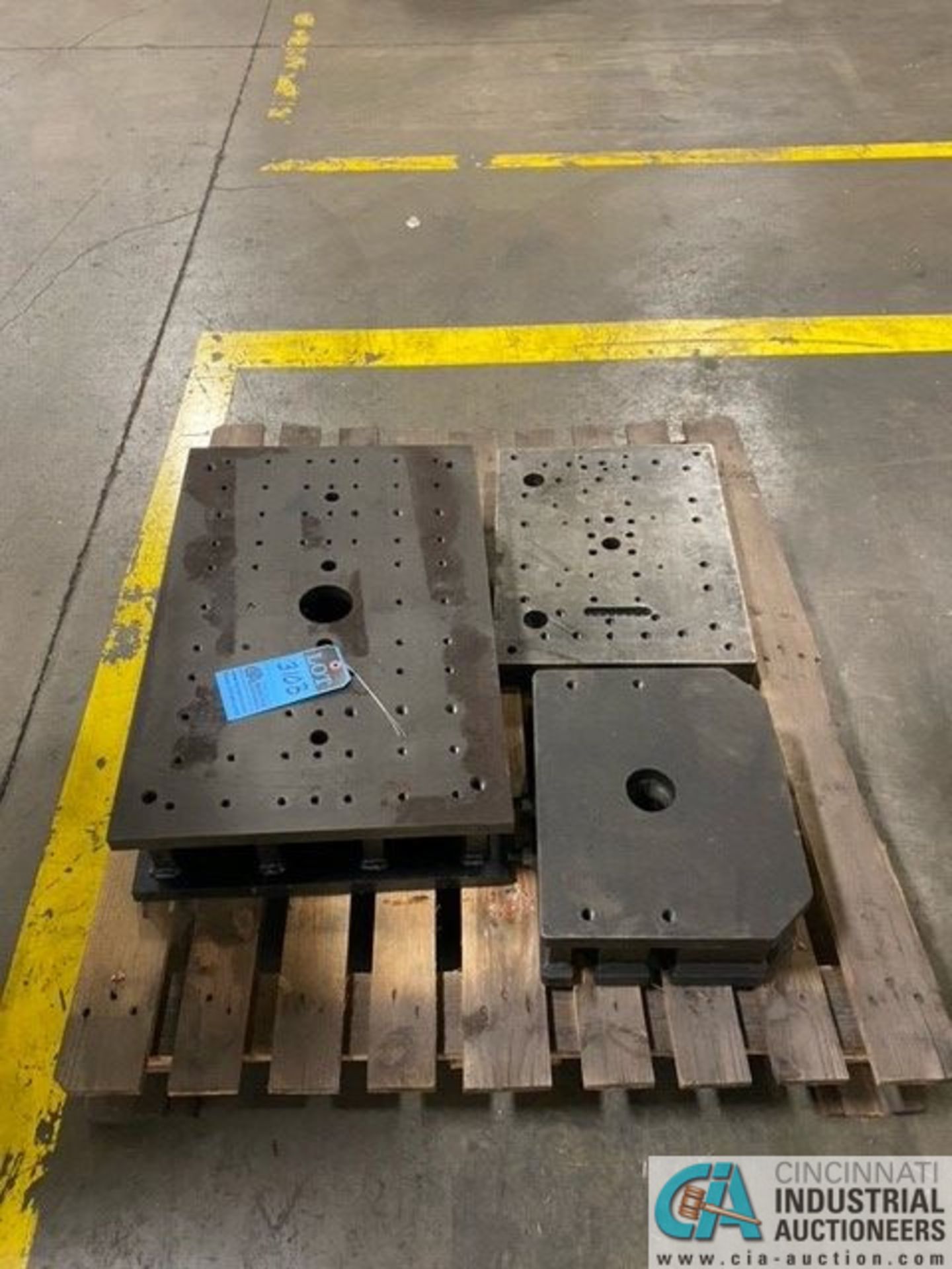 (1) 18" X 28" X 6", (1) 11-3/4" X 14-3/4" X 5" AND (1) 15" X 20" X 2" DRILLED AND TAPPED PRESS BEDS - Image 2 of 2