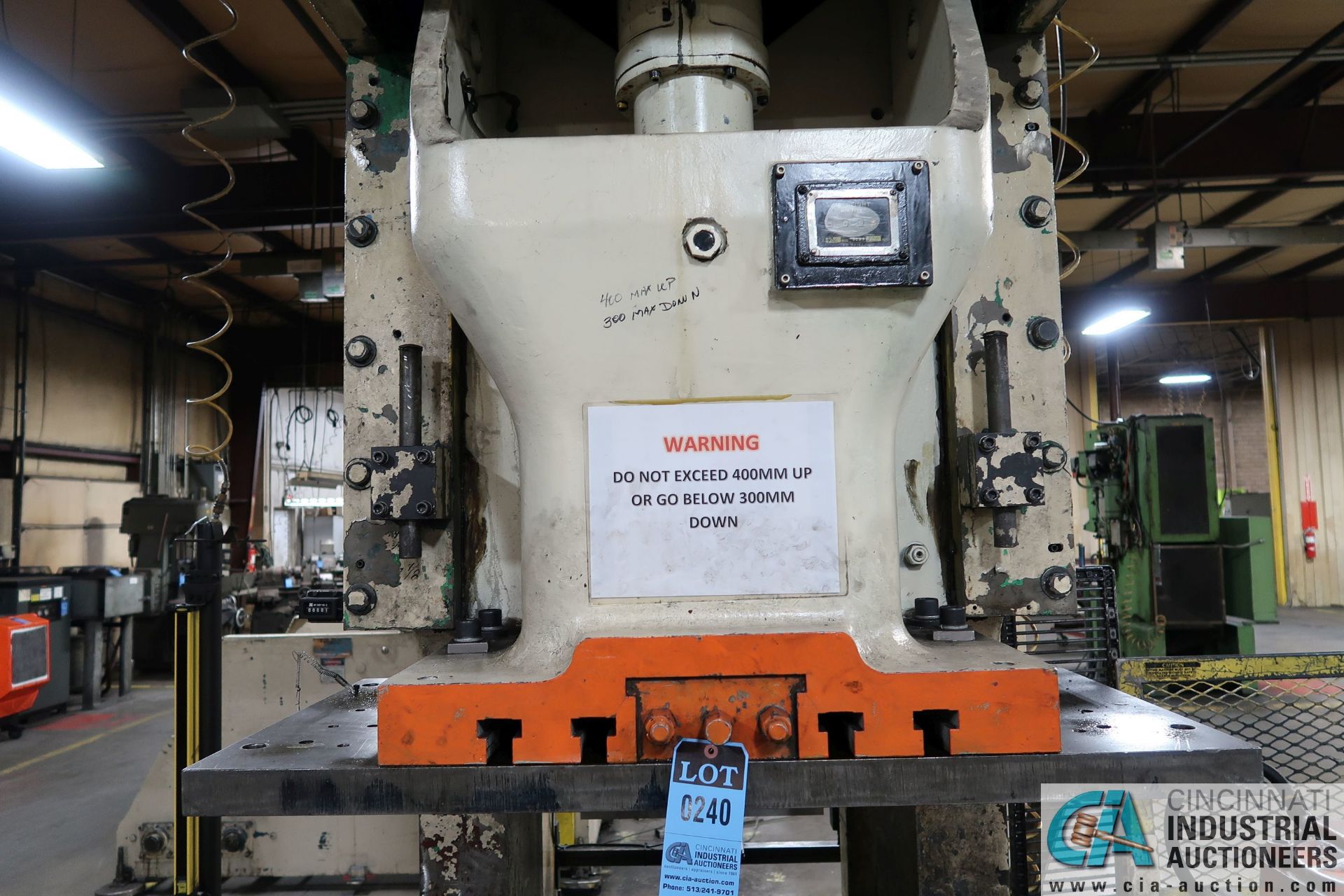 176 TON ALINTECH MODEL MDL-C-160 SINGLE CRANK GAP FRAME PRESS; S/N N/A (PRESS #9) - Image 10 of 16