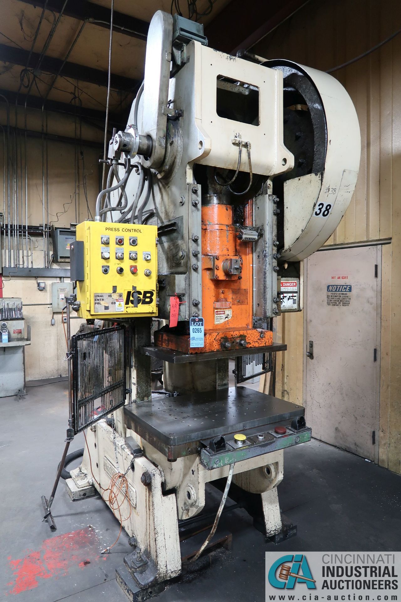 90 TON CLEARING MODEL 90 OBI PRESS; S/N 54-9049, 6" STROKE, 13-3/4" SHUT HEIGHT, 4" SLIDE - Image 2 of 14