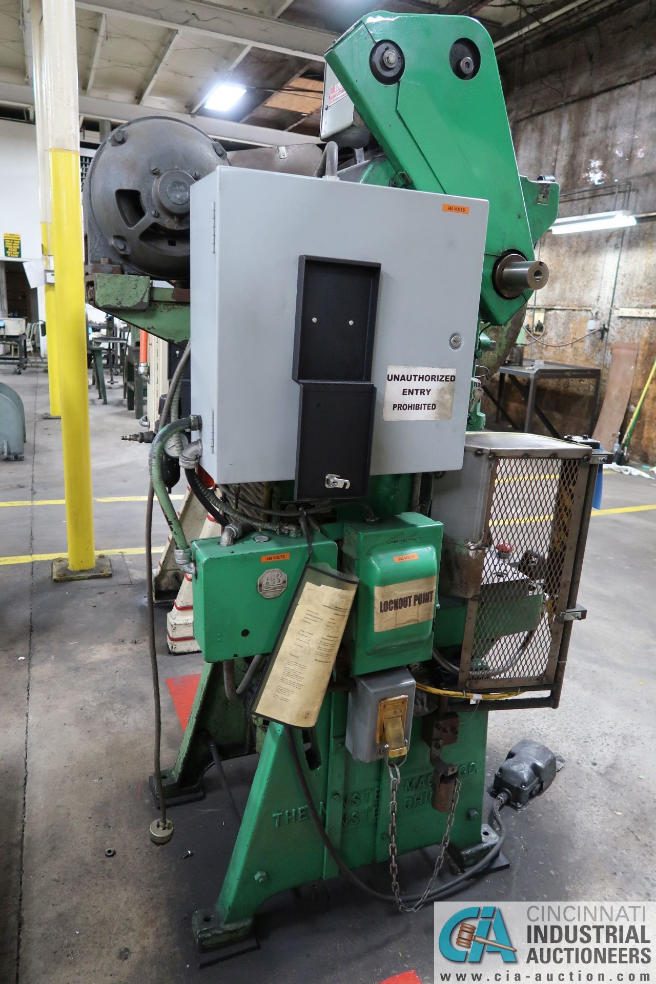 30 TON MINSTER NO. 3 OBI PRESS; S/N 7091, 2" STROKE, 1.75" ADJUSTMENT, 6.875" ADJUSTMENT, TRIAD - Image 4 of 12