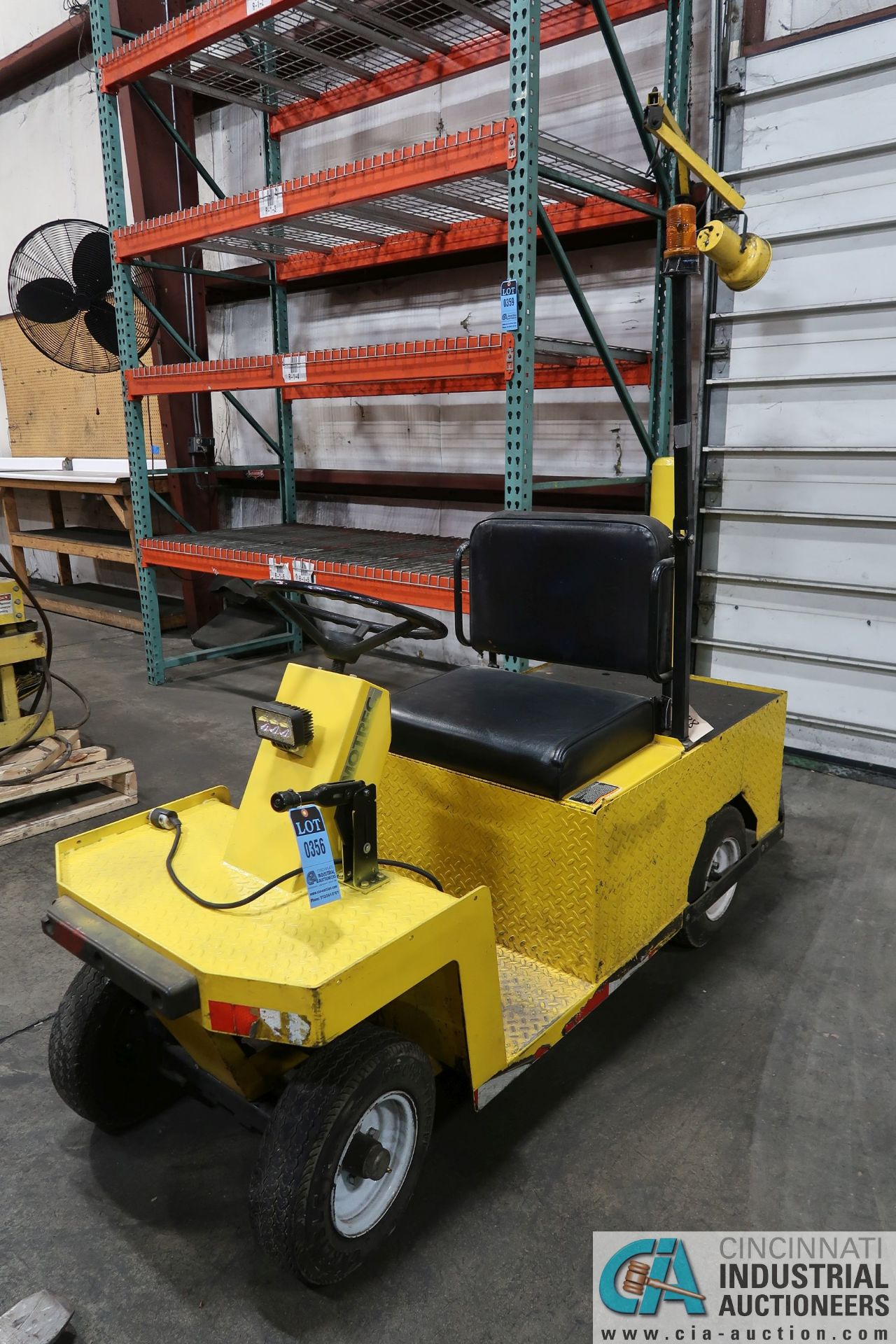 MOTREC MODEL EG250 ELECTRIC MAINTENANCE CART; S/N 1138188, BUILT IN CHARGER, 2,000 HOURS