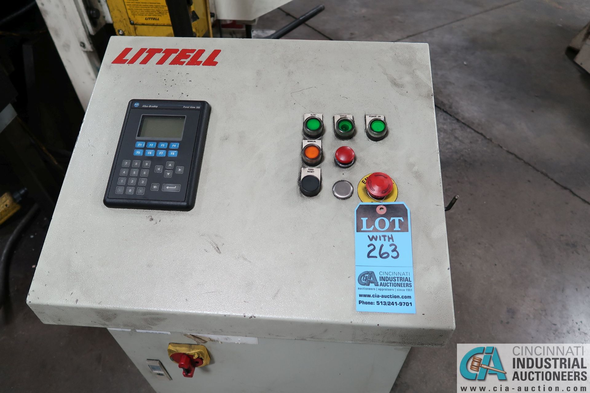 12" LITTELL MODEL 300-12 SERVO FEED; S/N 95278-05, WITH LITTELL CONTROL CABINET, .157 MAX THICKNESS, - Image 6 of 11