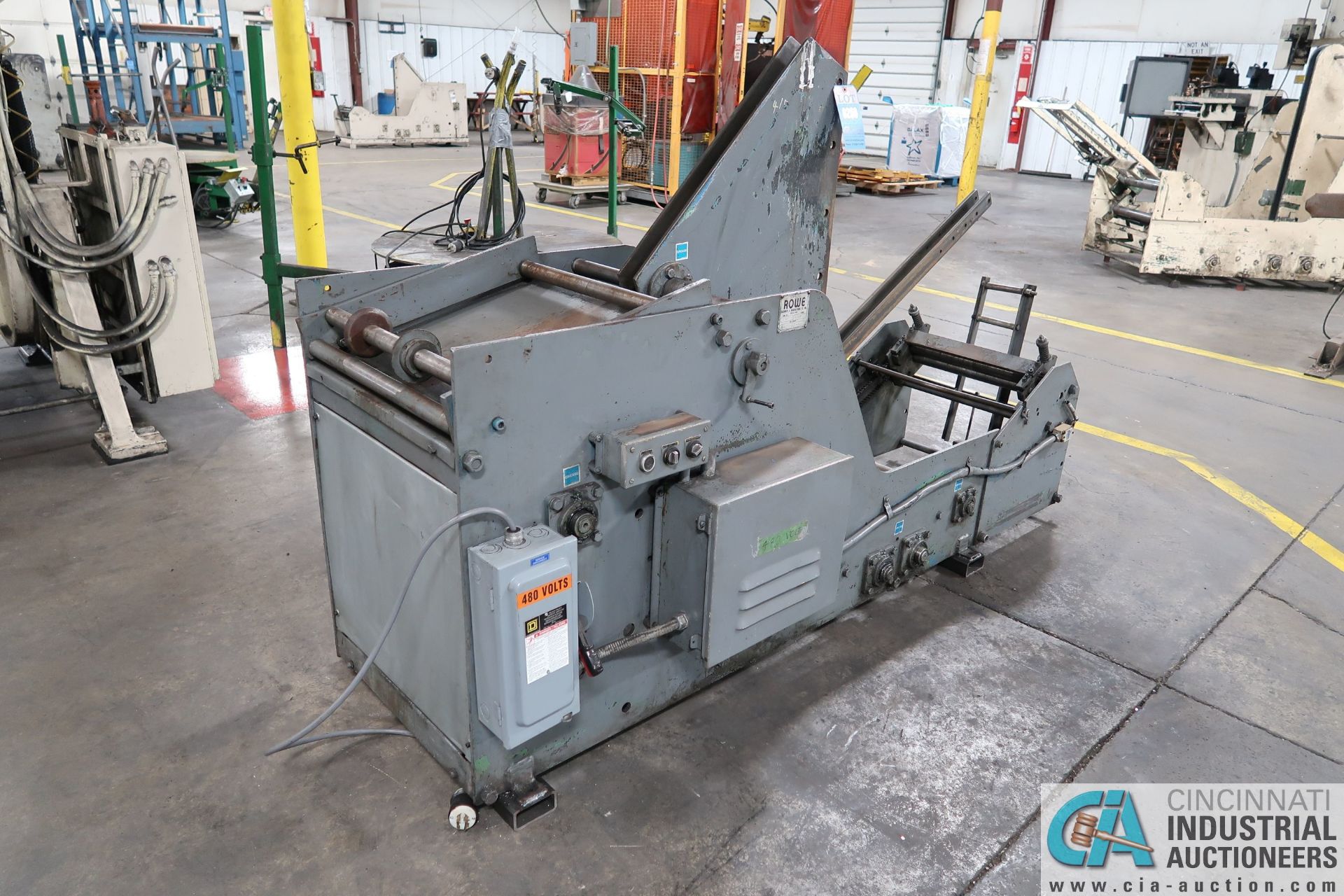 3,000 LB. CAPACITY ROWE MODEL 3015-J COIL CRADLE; S/N 17317, 15" MAX WIDTH, 48" OD DIAMETER MAX - Image 4 of 8